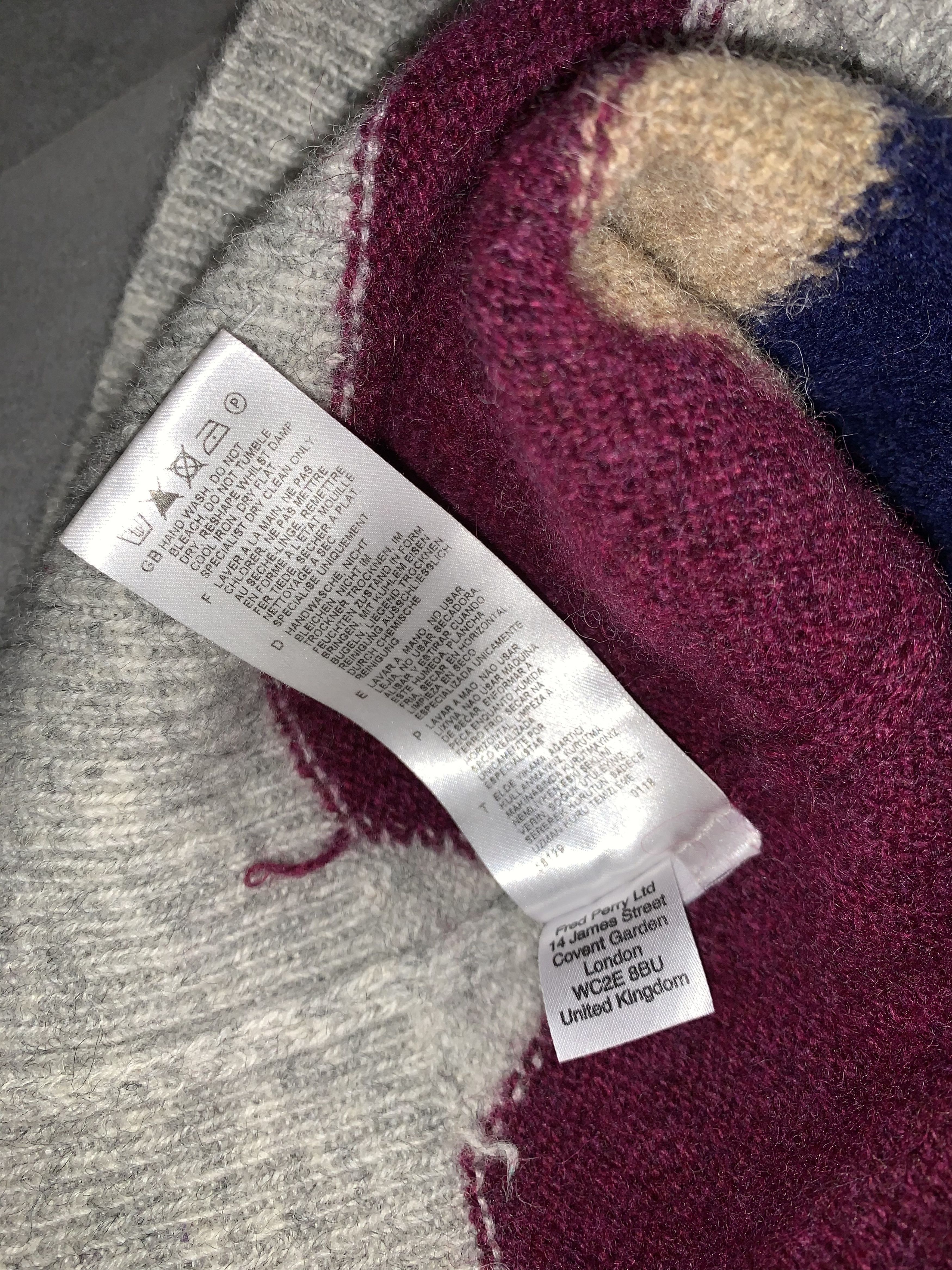 Fred Perry × Raf Simons AW10 Raf Simons X Fred Perry Logo Patch Lana Wool Sweater Size US M / EU 48-50 / 2 - 14 Thumbnail