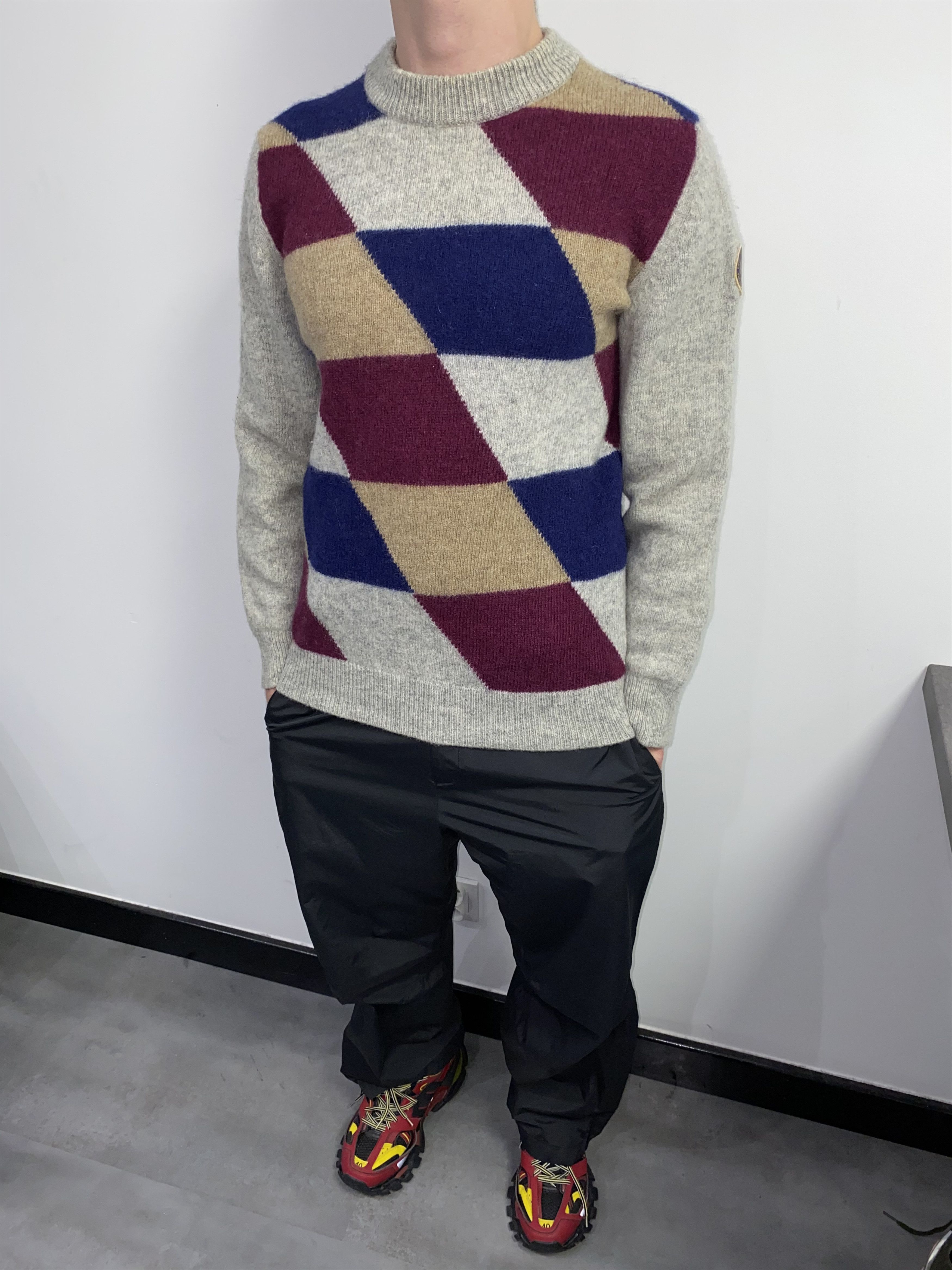 Fred Perry × Raf Simons AW10 Raf Simons X Fred Perry Logo Patch Lana Wool Sweater Size US M / EU 48-50 / 2 - 1 Thumbnail