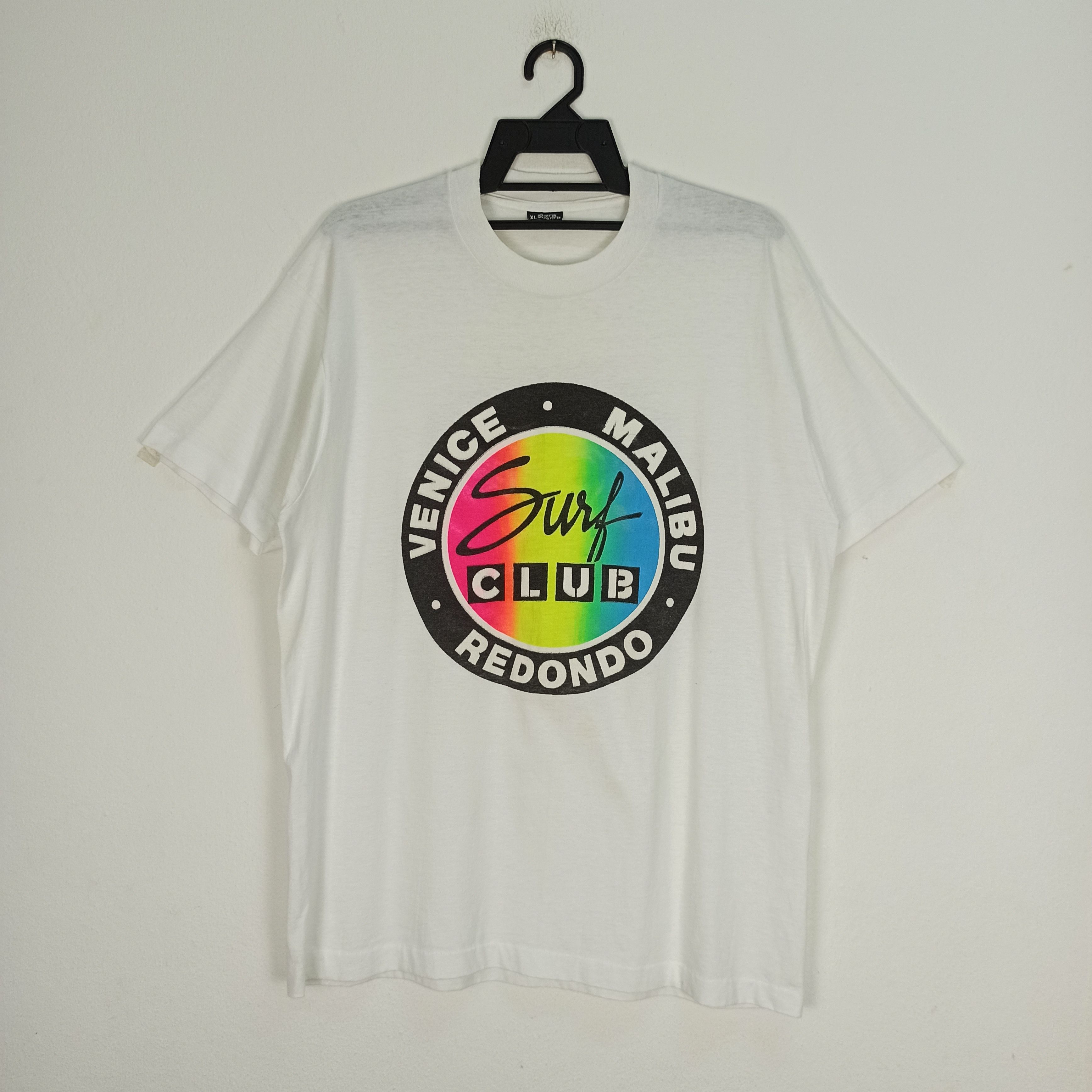 Vintage Vintage 90s Surf Club Vinice/ Malibu /Redondo Tshirt Usa Size US XL / EU 56 / 4 - 1 Thumbnail