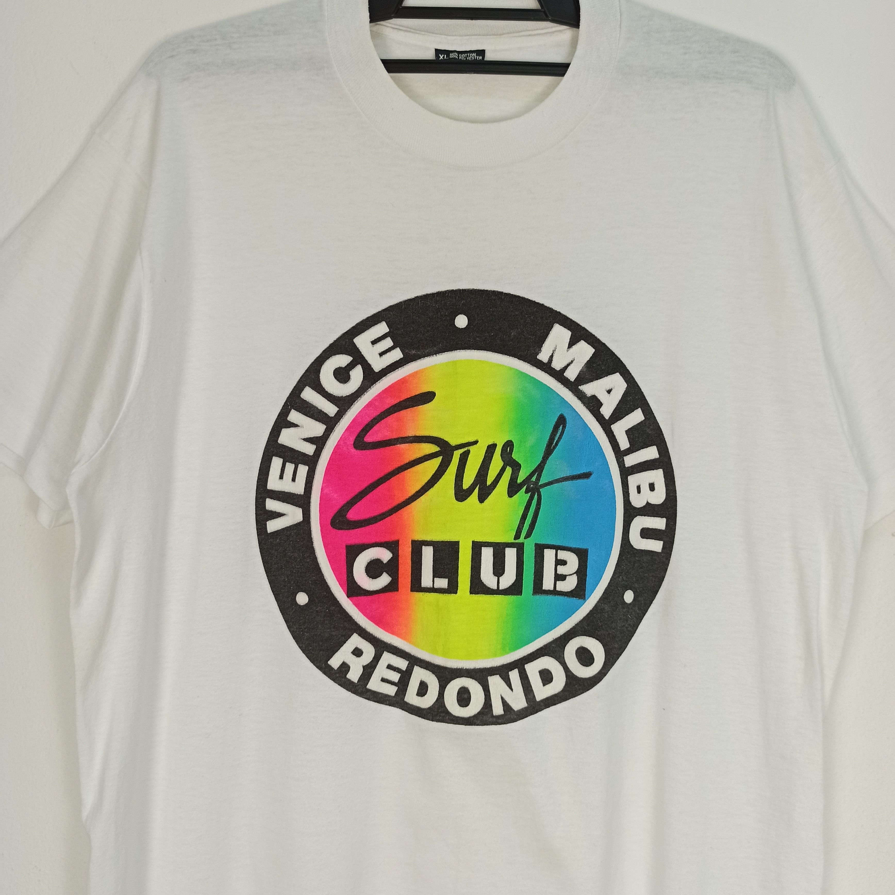 Vintage Vintage 90s Surf Club Vinice/ Malibu /Redondo Tshirt Usa Size US XL / EU 56 / 4 - 2 Thumbnail