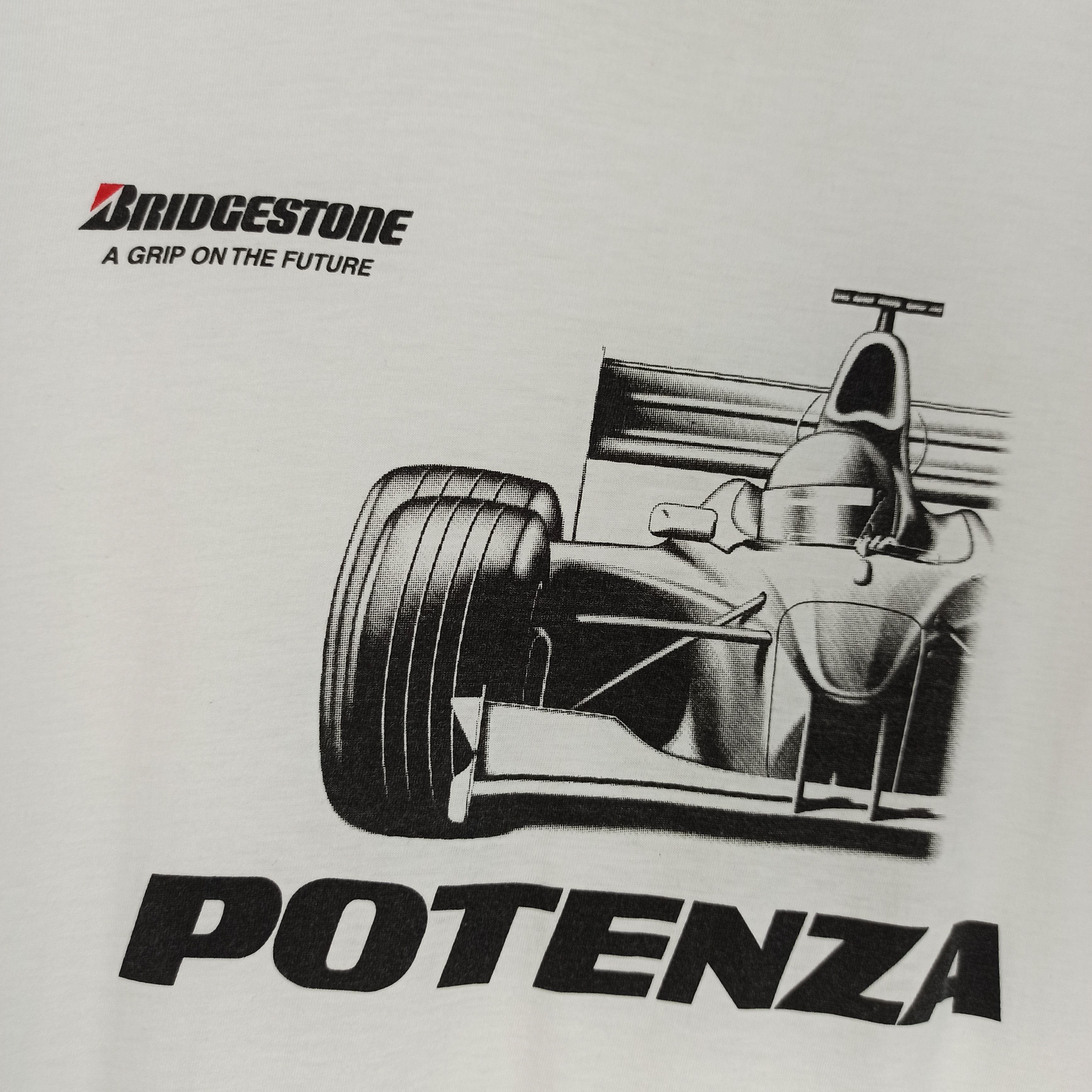 Vintage 🔥Vintage🔥 Bridgestone Potenza Formula One Tshirt Size US L / EU 52-54 / 3 - 3 Thumbnail