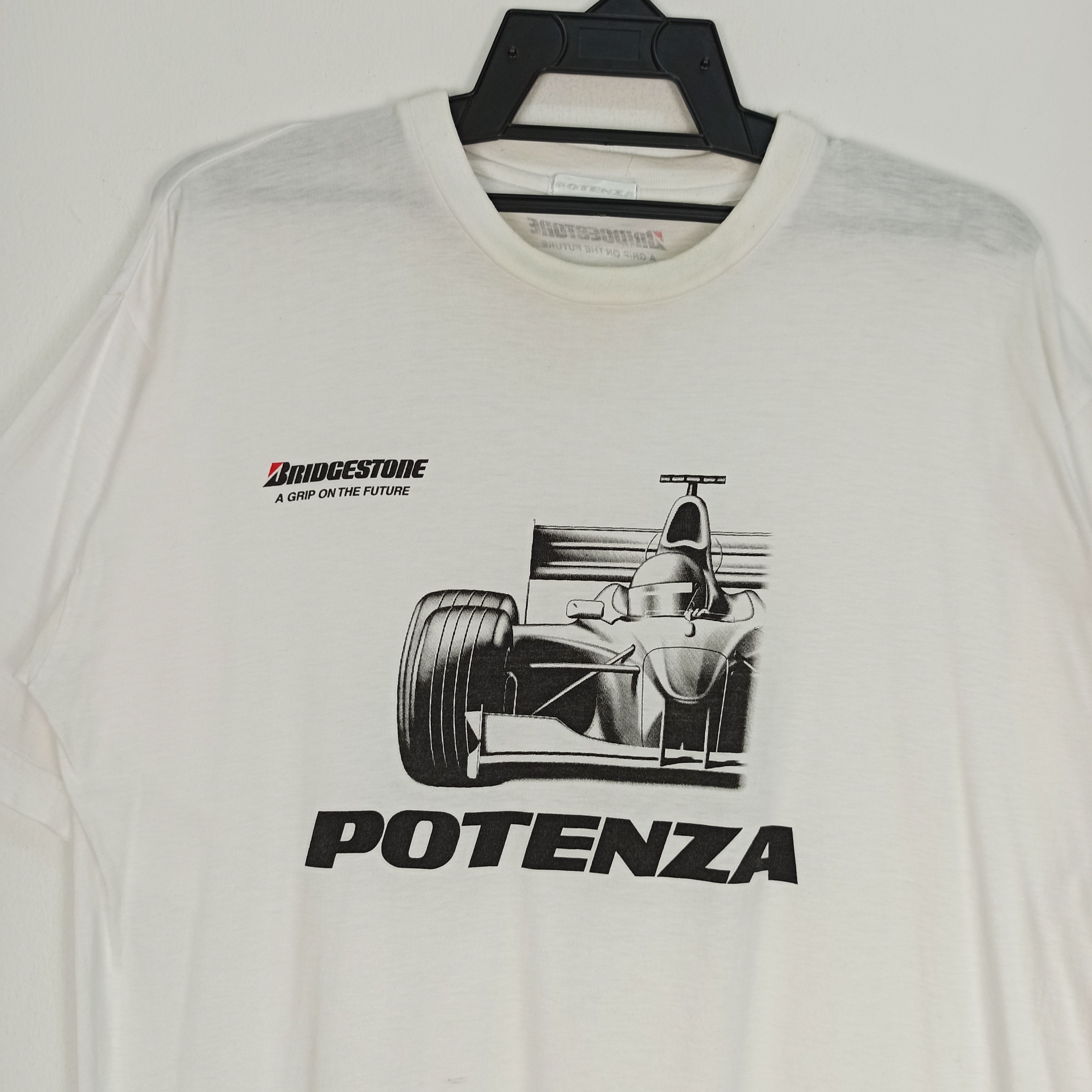 Vintage 🔥Vintage🔥 Bridgestone Potenza Formula One Tshirt Size US L / EU 52-54 / 3 - 2 Thumbnail