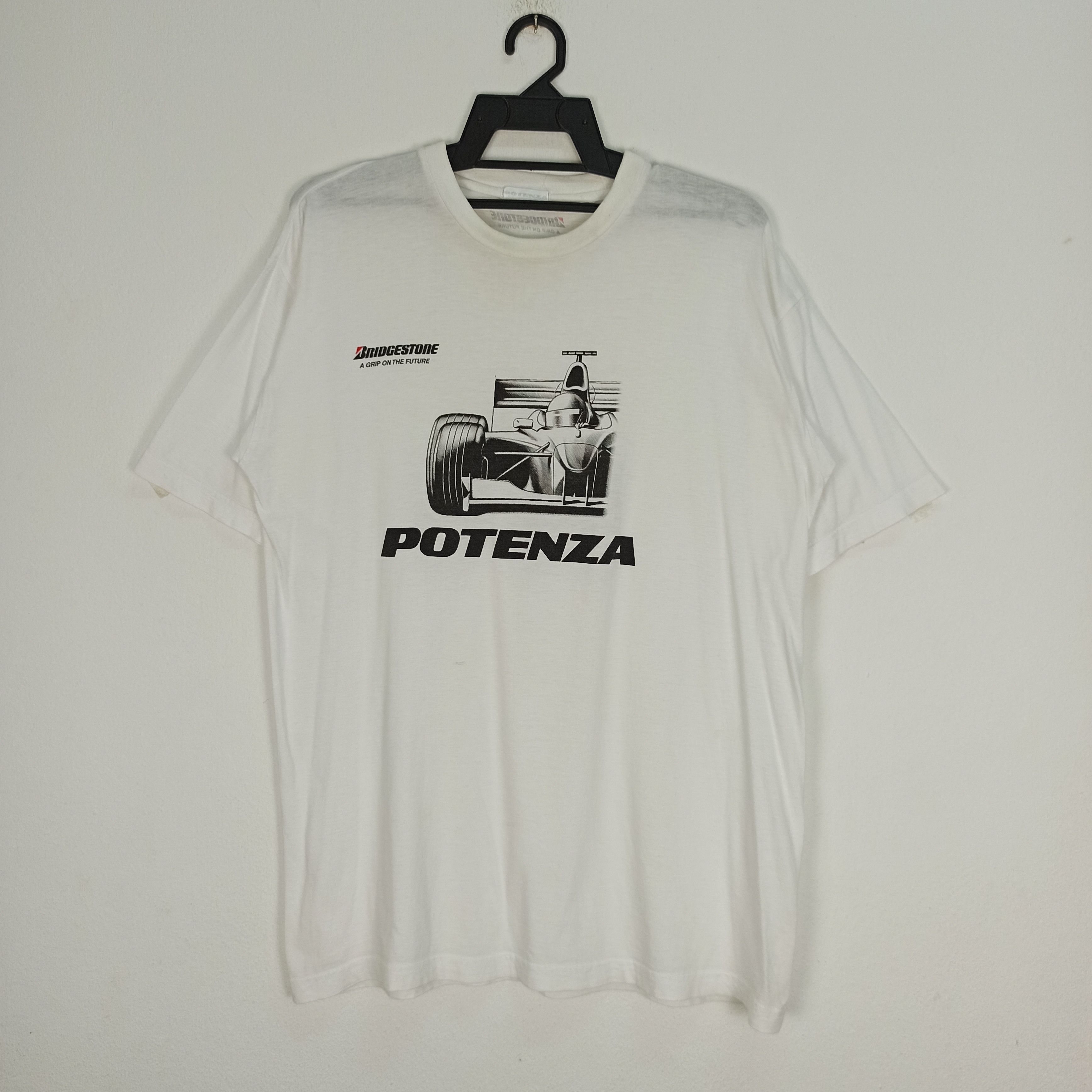 Vintage 🔥Vintage🔥 Bridgestone Potenza Formula One Tshirt Size US L / EU 52-54 / 3 - 1 Thumbnail