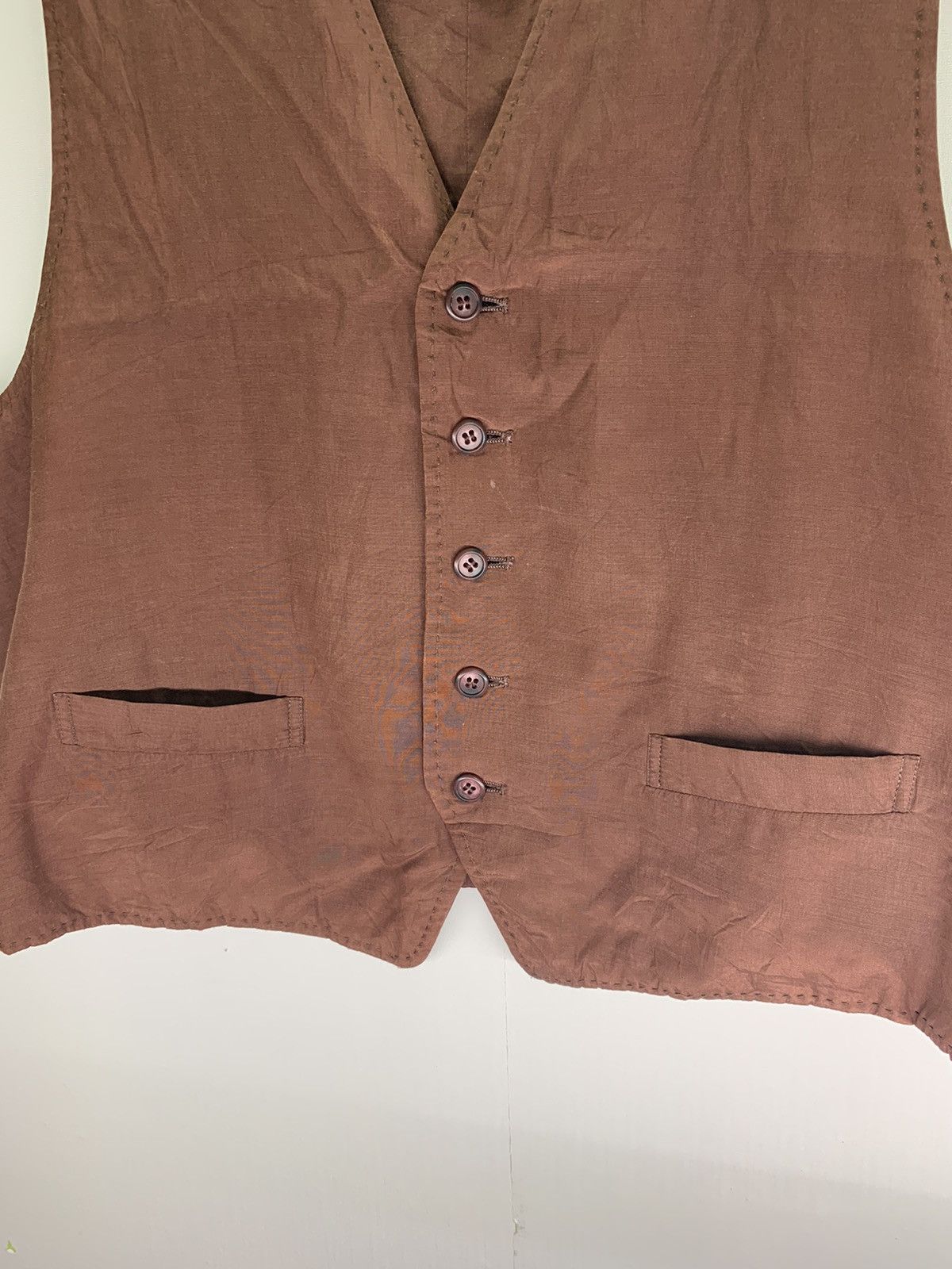 Issey Miyake RARE! Vintage 80s Issey Miyake Permanente Vest Cardigan Size US M / EU 48-50 / 2 - 3 Thumbnail