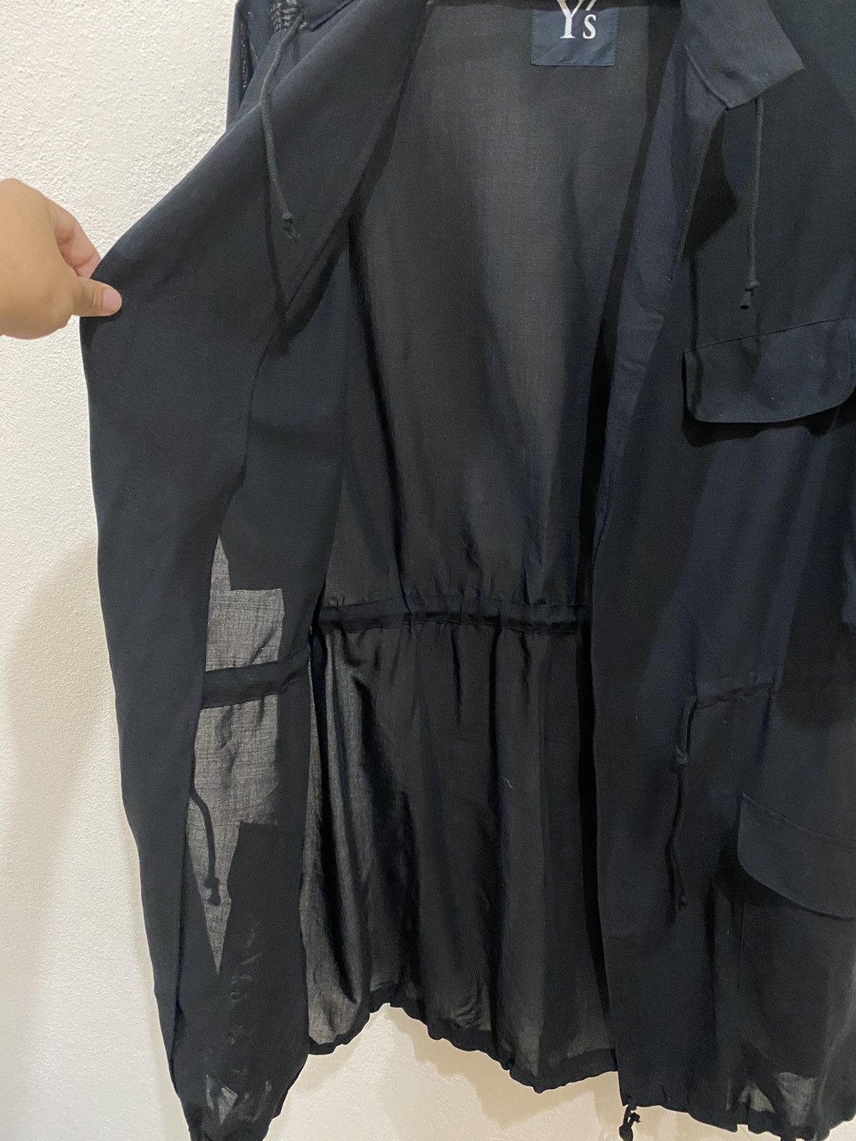 Yohji Yamamoto Rare Archieve Yohji Yamamoto Ys Laine Wool Long Jacket Size US L / EU 52-54 / 3 - 8 Thumbnail