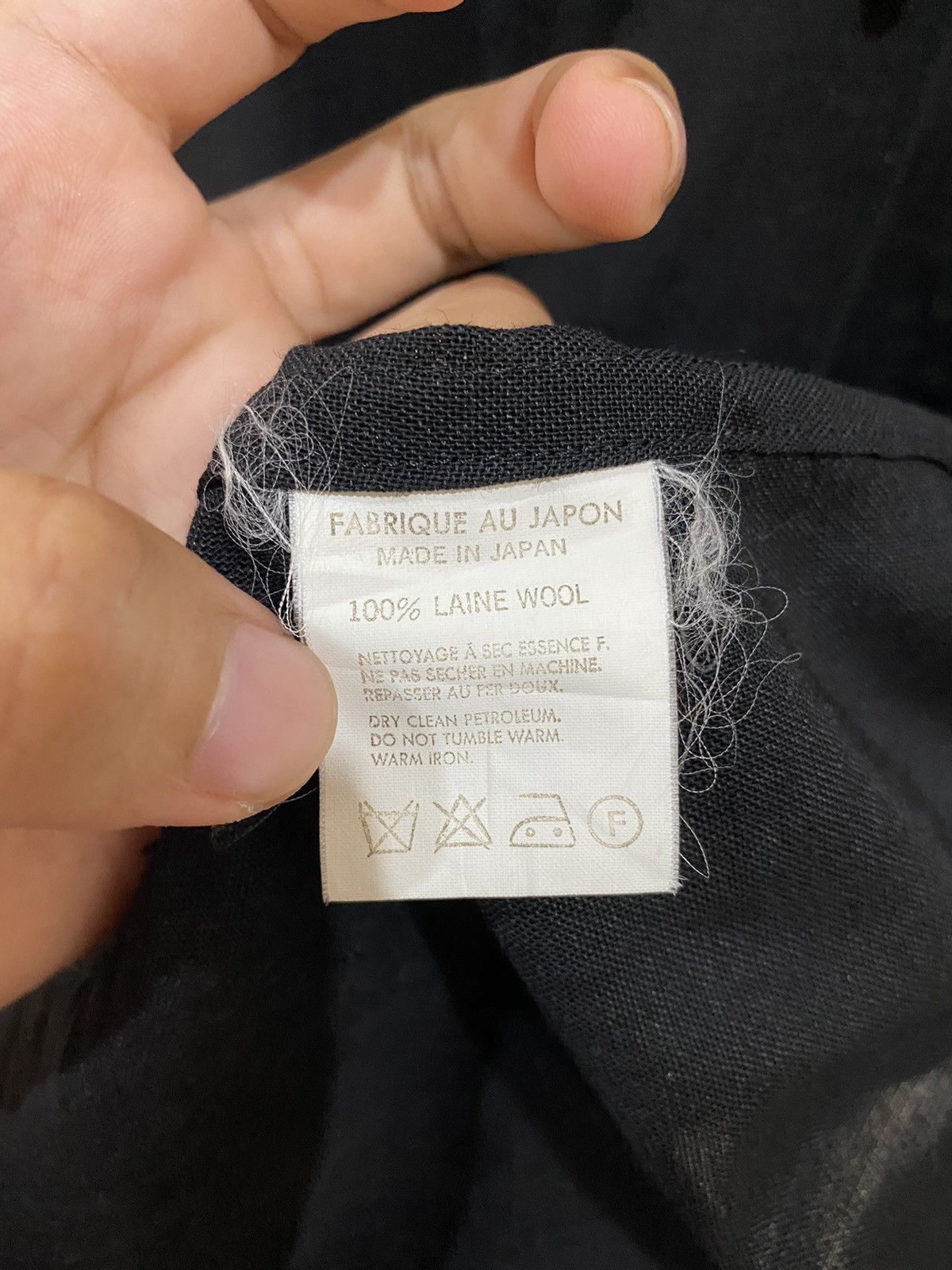 Yohji Yamamoto Rare Archieve Yohji Yamamoto Ys Laine Wool Long Jacket Size US L / EU 52-54 / 3 - 3 Thumbnail