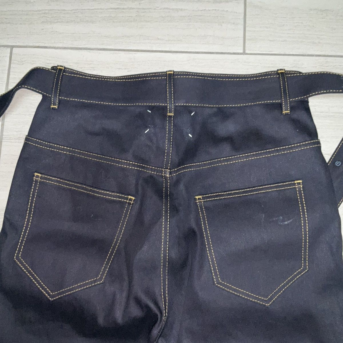 Maison Margiela Maison Margiela Indigo Raw Denim With Denim Belt size 40 Size US 32 / EU 48 - 6 Thumbnail