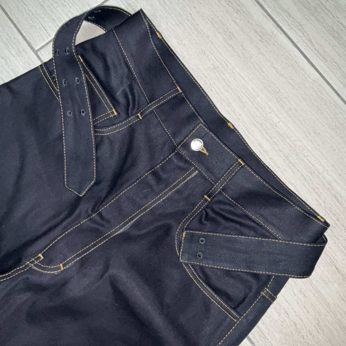 Maison Margiela Maison Margiela Indigo Raw Denim With Denim Belt size 40 Size US 32 / EU 48 - 3 Thumbnail
