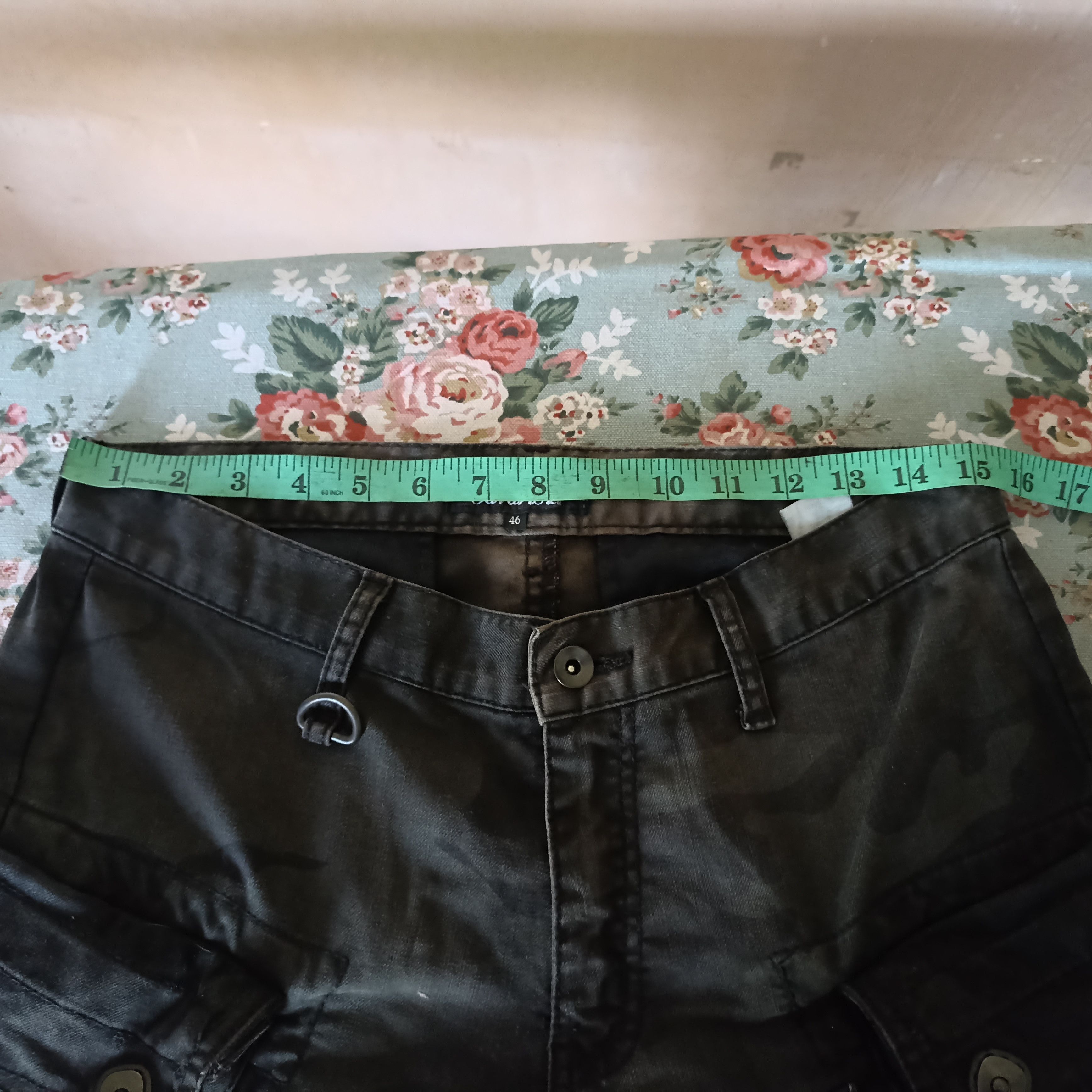 Japanese Brand Faded Camo Cavari A Black Multipocket Cargo Pant Size US 30 / EU 46 - 20 Thumbnail