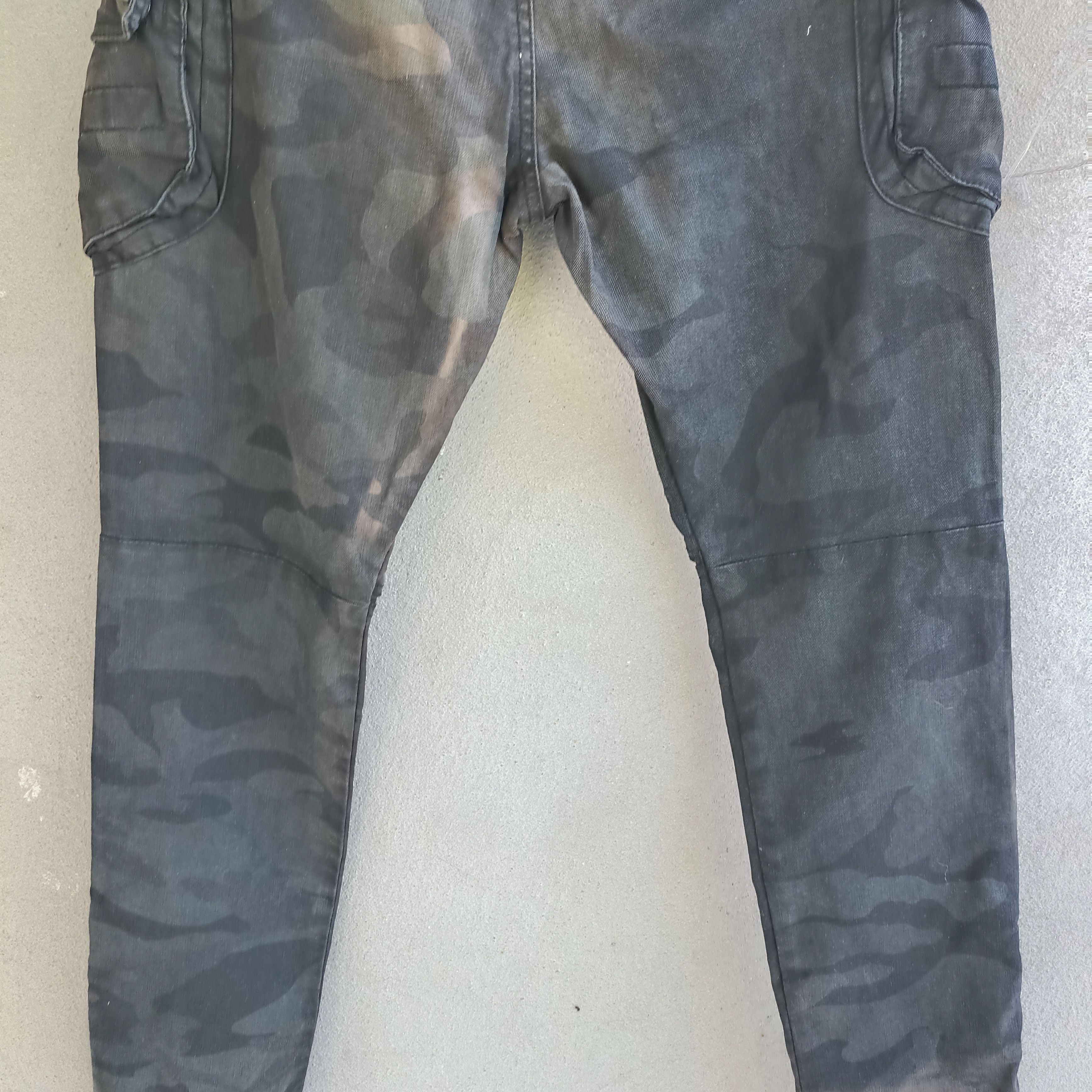 Japanese Brand Faded Camo Cavari A Black Multipocket Cargo Pant Size US 30 / EU 46 - 16 Thumbnail