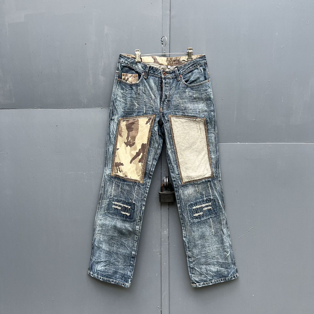 Japanese Brand Vintage Japanese Brand Patchwork Jeans Size US 32 / EU 48 - 5 Thumbnail