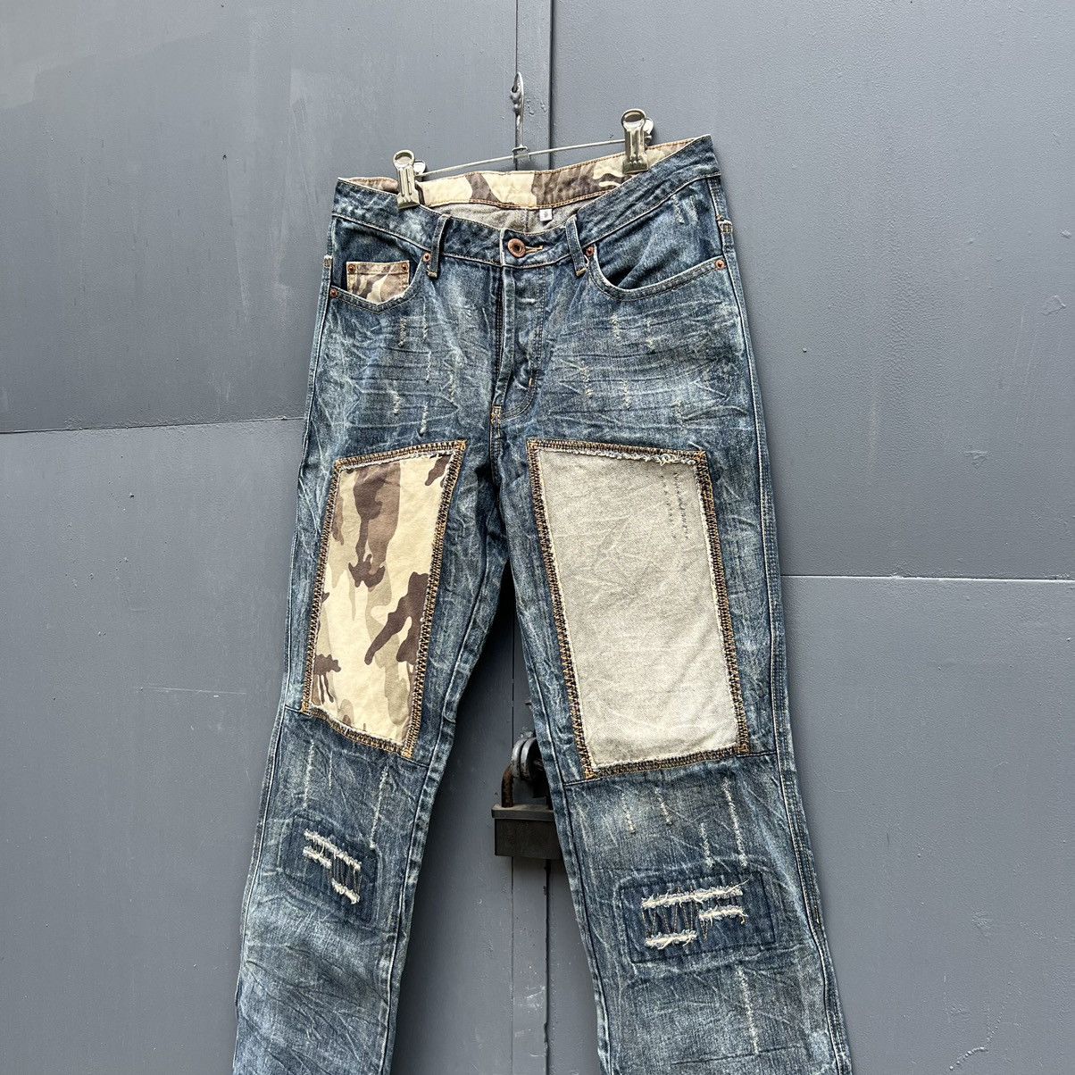 Japanese Brand Vintage Japanese Brand Patchwork Jeans Size US 32 / EU 48 - 6 Thumbnail