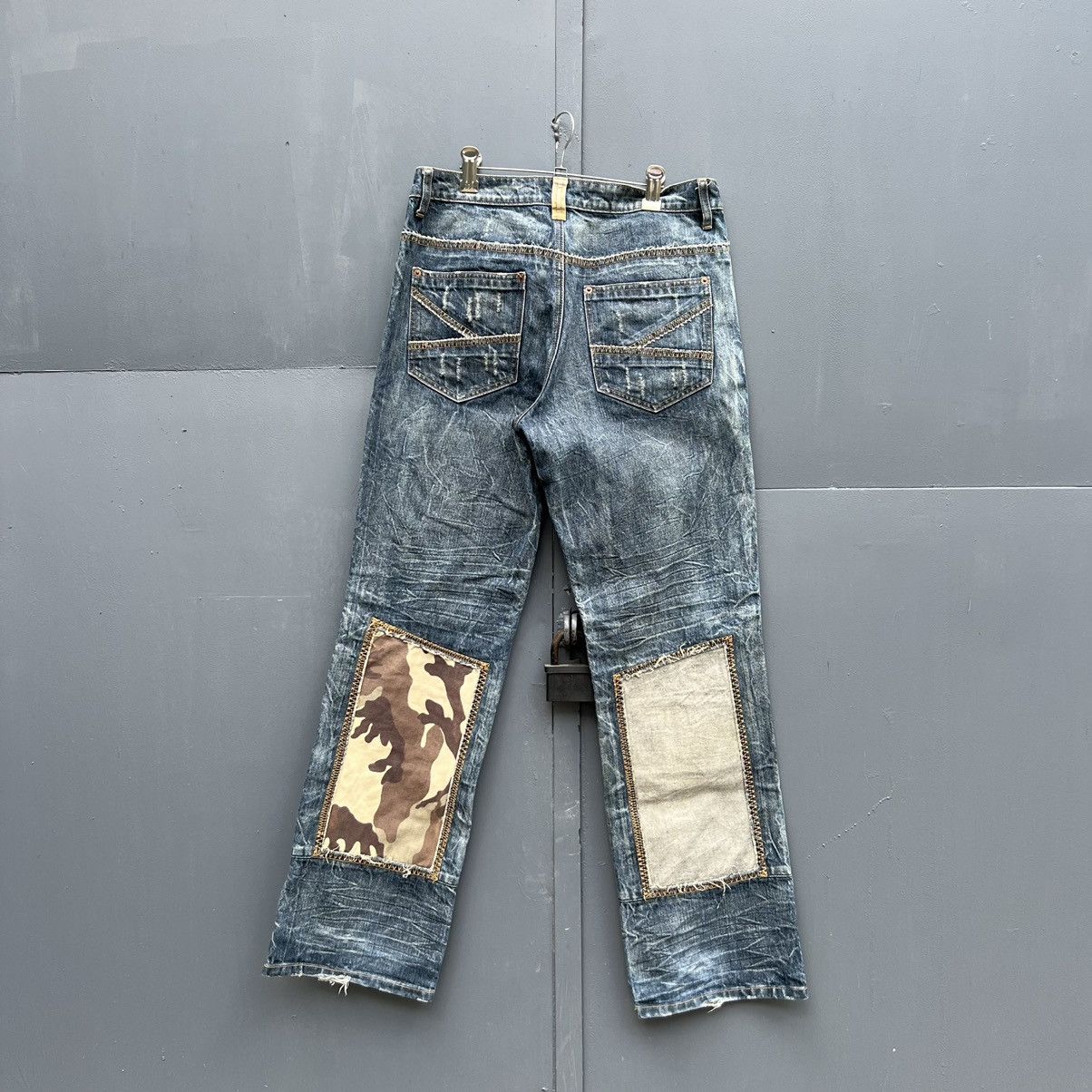 Japanese Brand Vintage Japanese Brand Patchwork Jeans Size US 32 / EU 48 - 10 Thumbnail