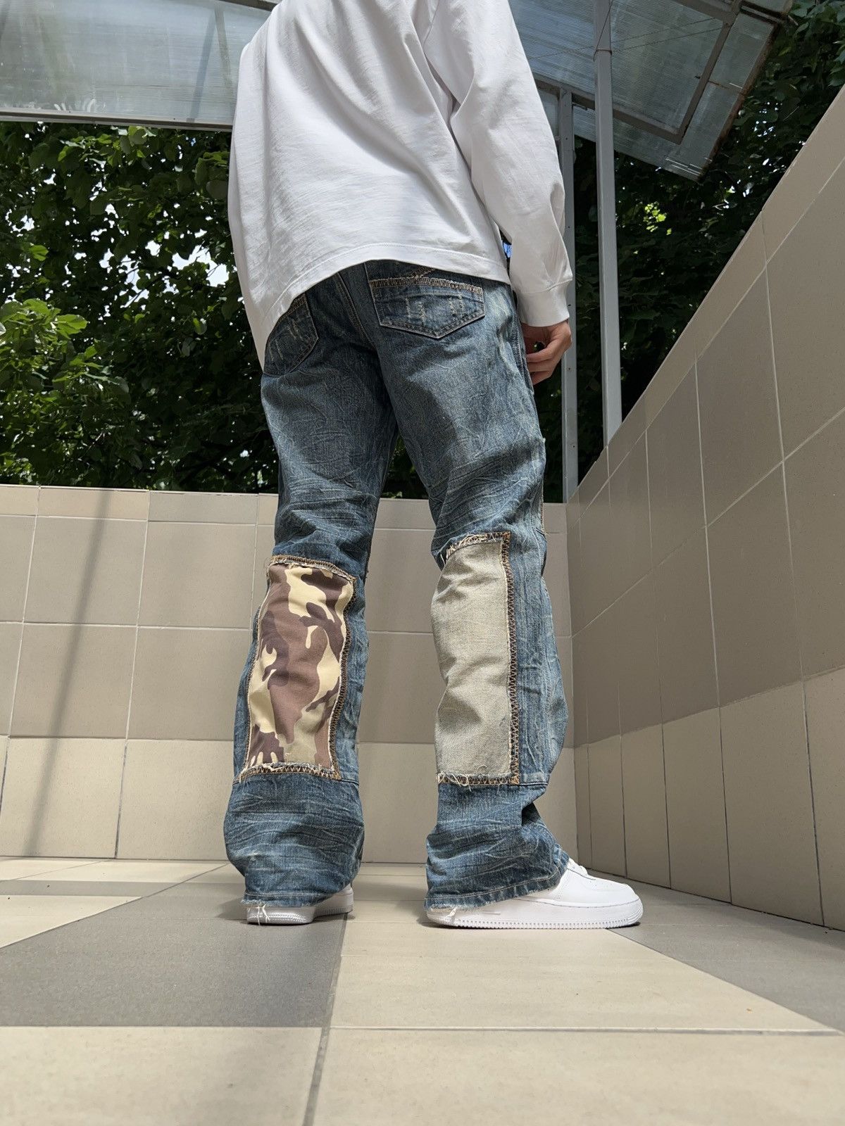 Japanese Brand Vintage Japanese Brand Patchwork Jeans Size US 32 / EU 48 - 4 Thumbnail