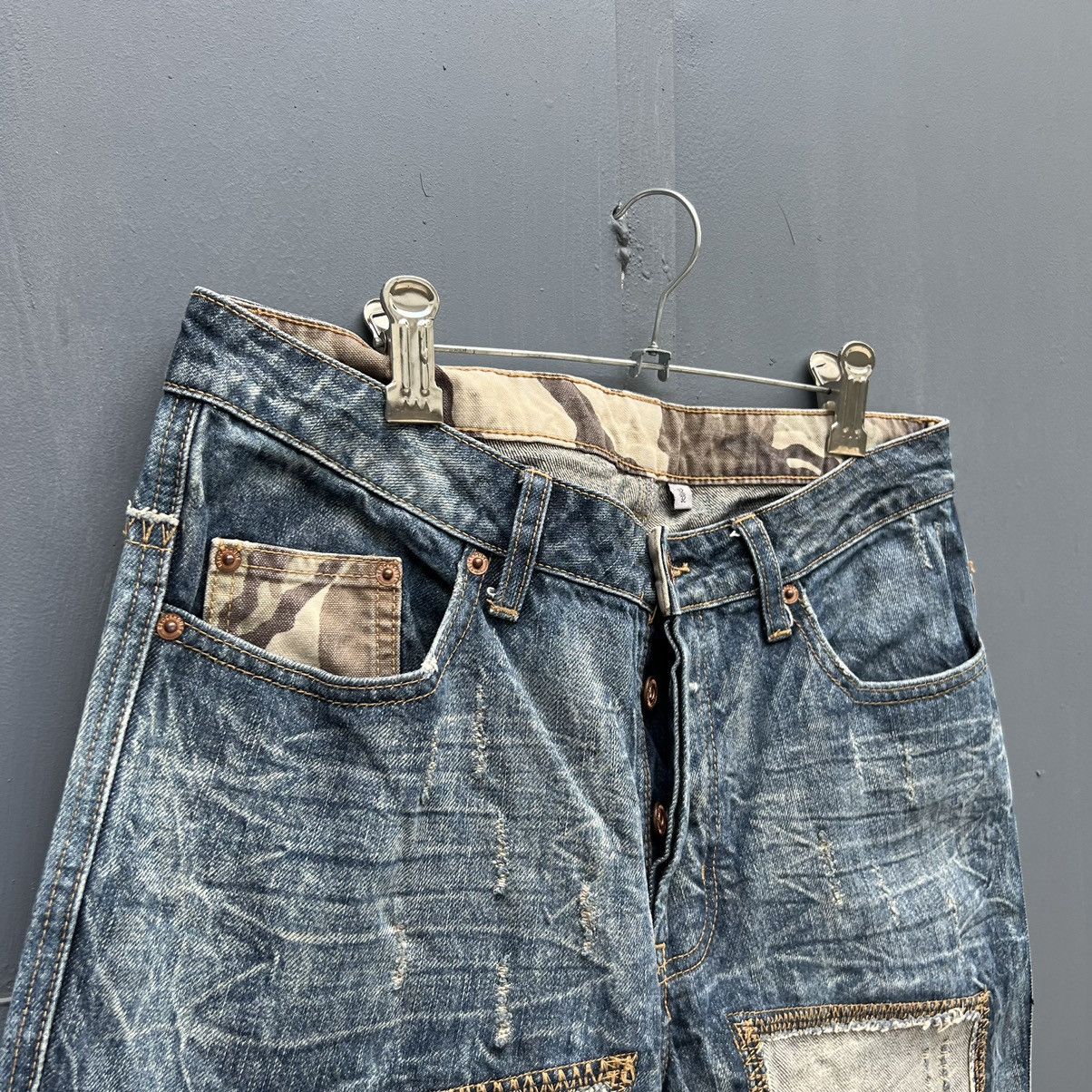 Japanese Brand Vintage Japanese Brand Patchwork Jeans Size US 32 / EU 48 - 9 Thumbnail