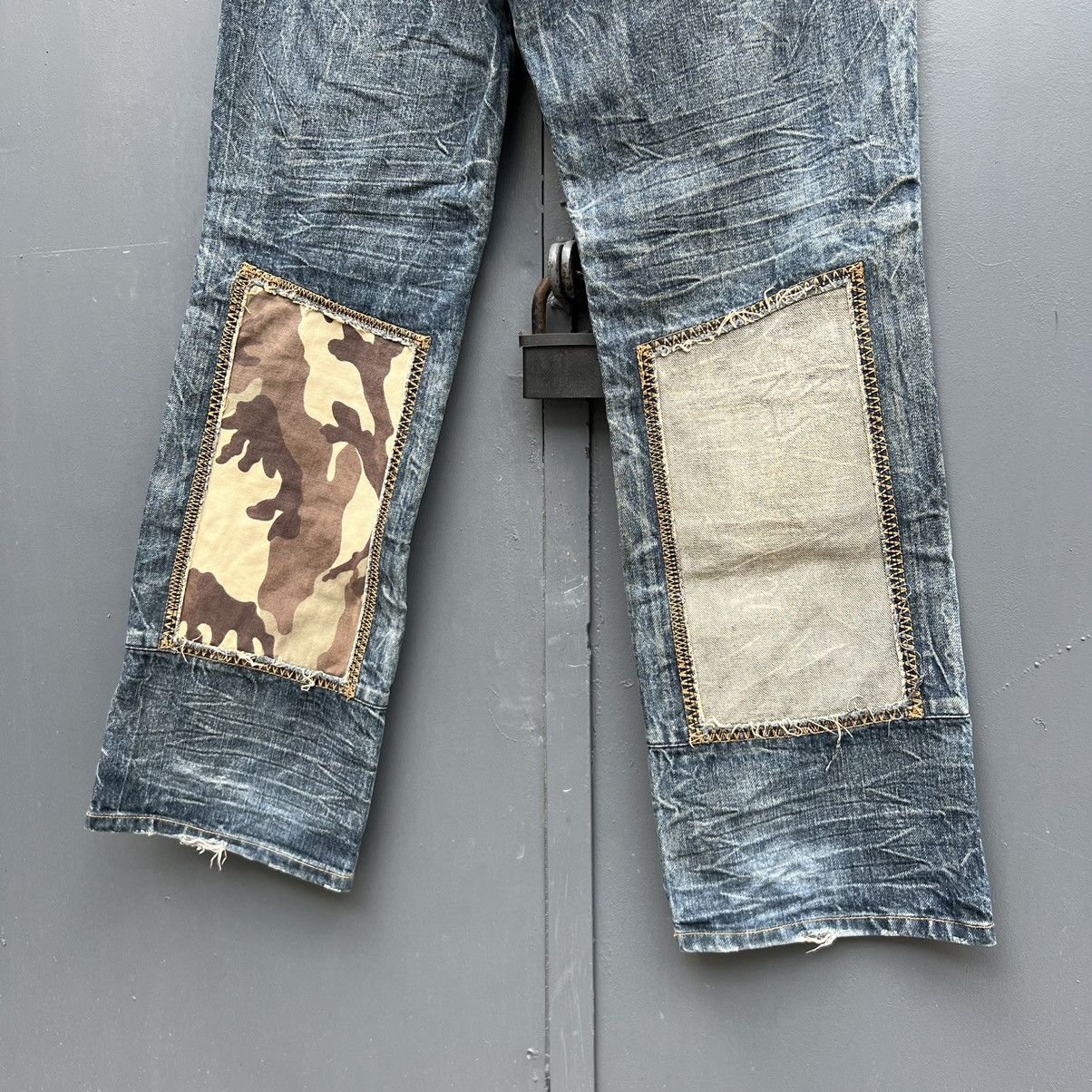 Japanese Brand Vintage Japanese Brand Patchwork Jeans Size US 32 / EU 48 - 12 Thumbnail