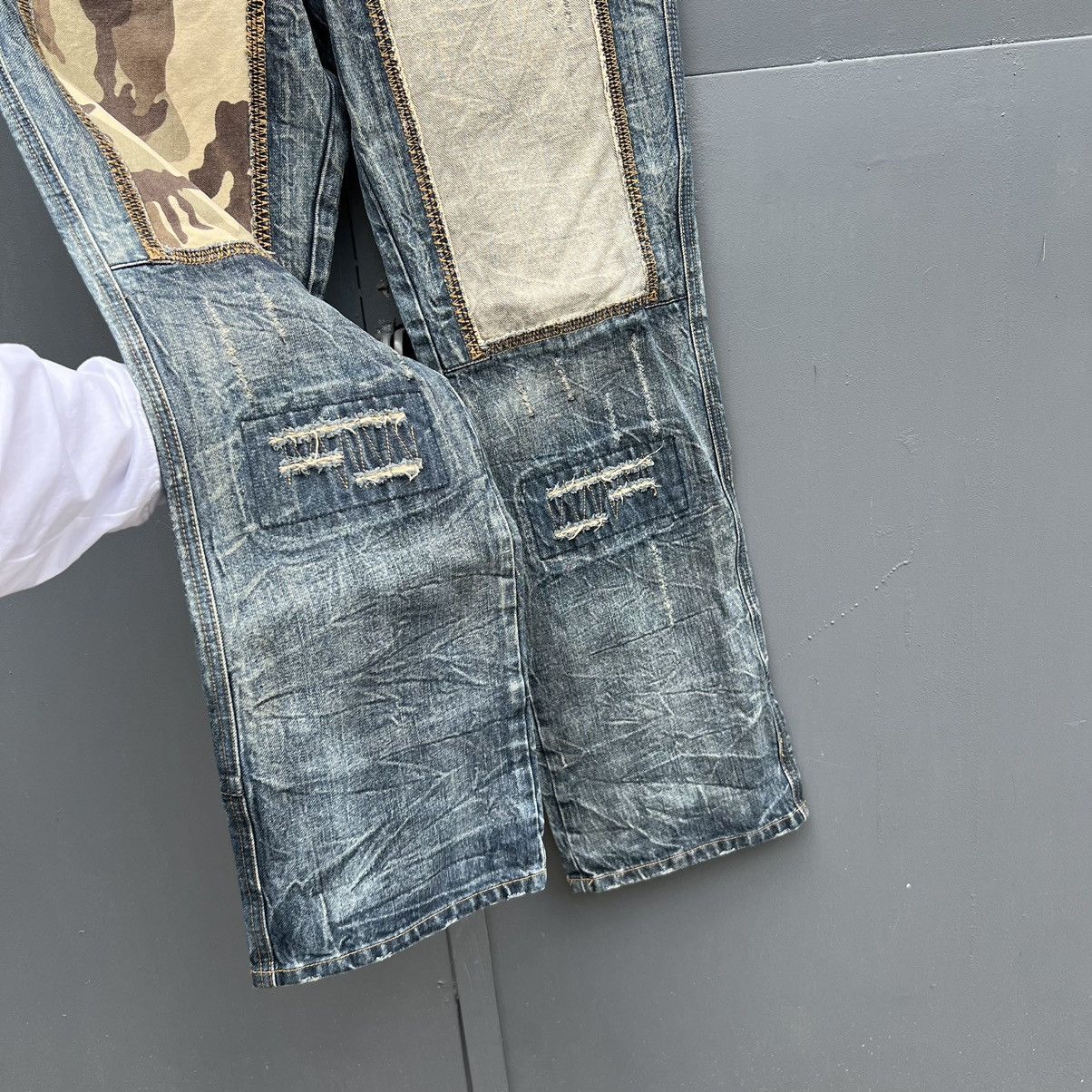 Japanese Brand Vintage Japanese Brand Patchwork Jeans Size US 32 / EU 48 - 7 Thumbnail