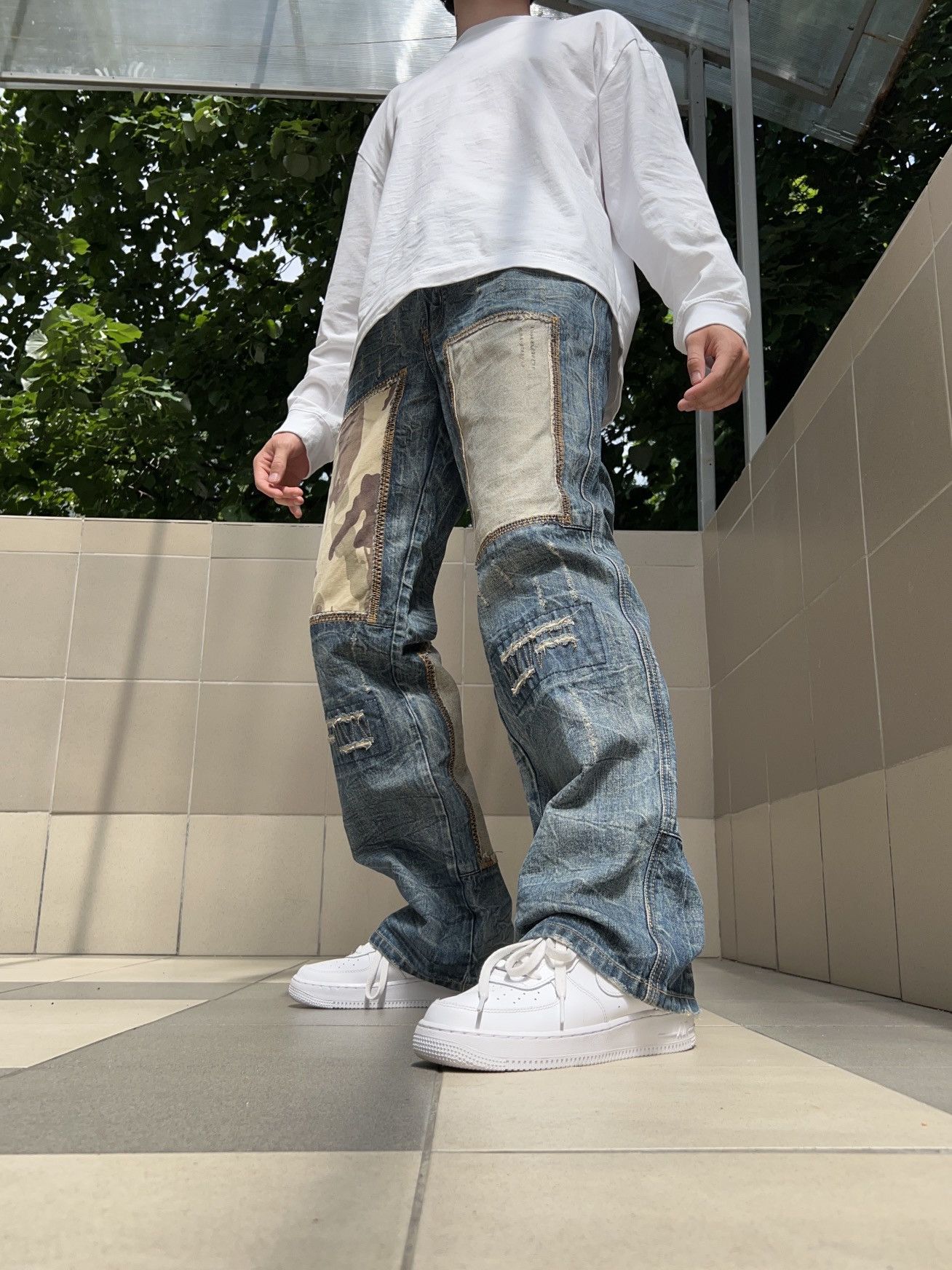 Japanese Brand Vintage Japanese Brand Patchwork Jeans Size US 32 / EU 48 - 3 Thumbnail