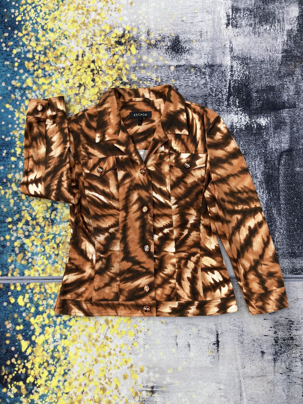 image of Escada Jacket in Mix, Women's (Size Medium)