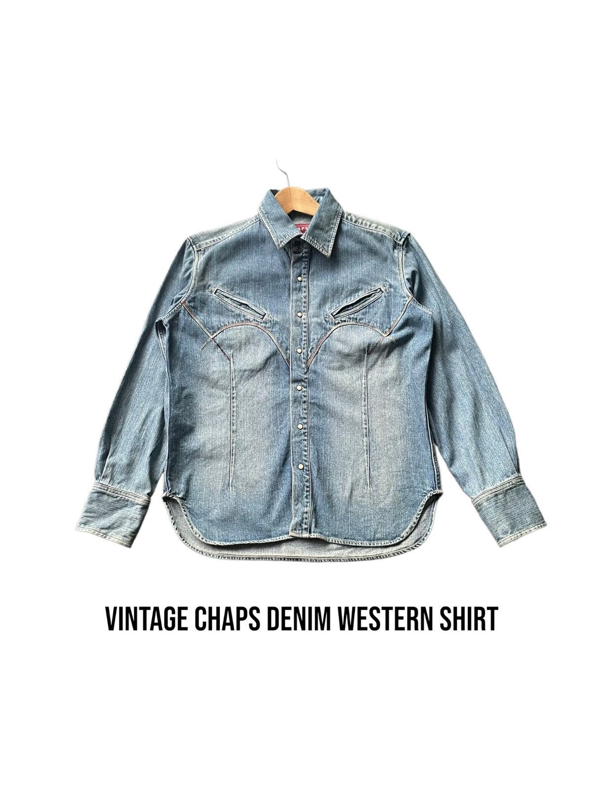 Chaps Vintage Chaps Denim Western Shirt Size US M / EU 48-50 / 2 - 1 Thumbnail