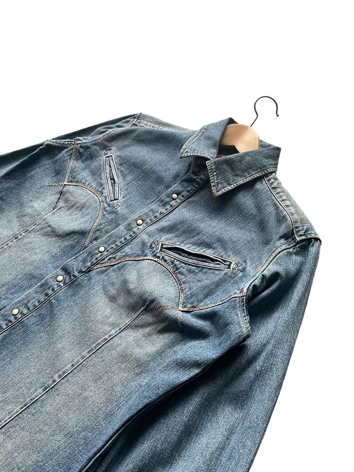 Chaps Vintage Chaps Denim Western Shirt Size US M / EU 48-50 / 2 - 2 Thumbnail