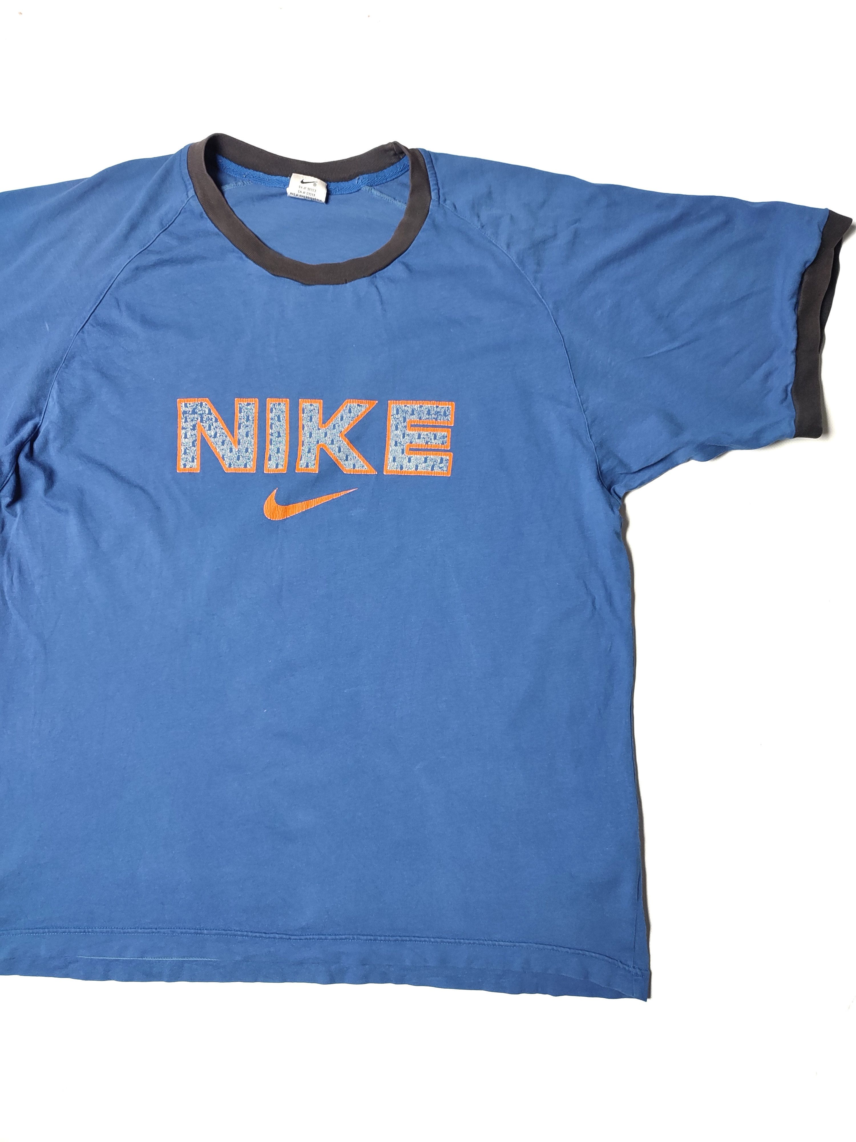Nike Nike vintage big logo swoosh t shirt Size US L / EU 52-54 / 3 - 2 Thumbnail