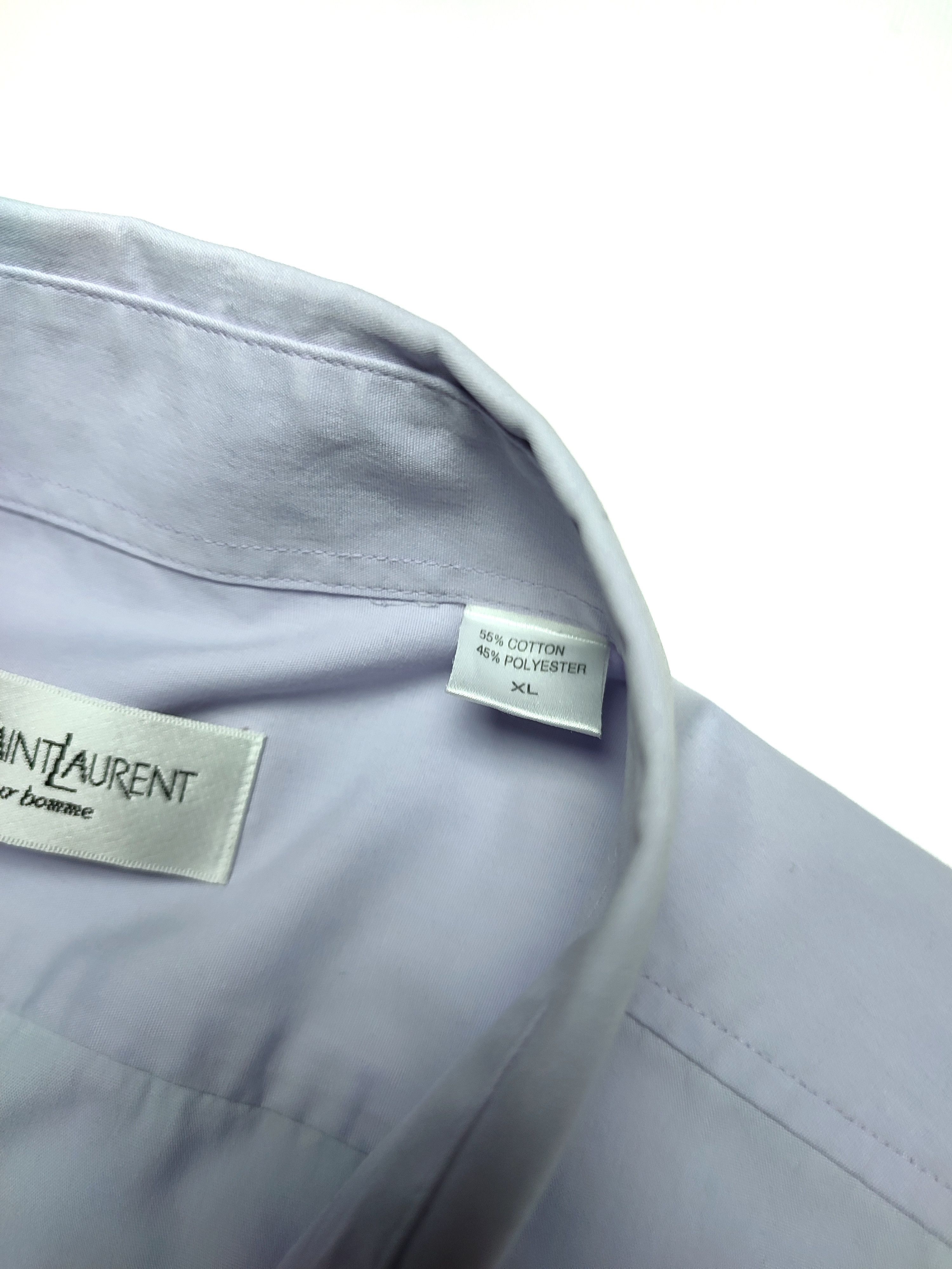 Yves Saint Laurent Vintage YSL purple button shirt Size US XL / EU 56 / 4 - 7 Thumbnail