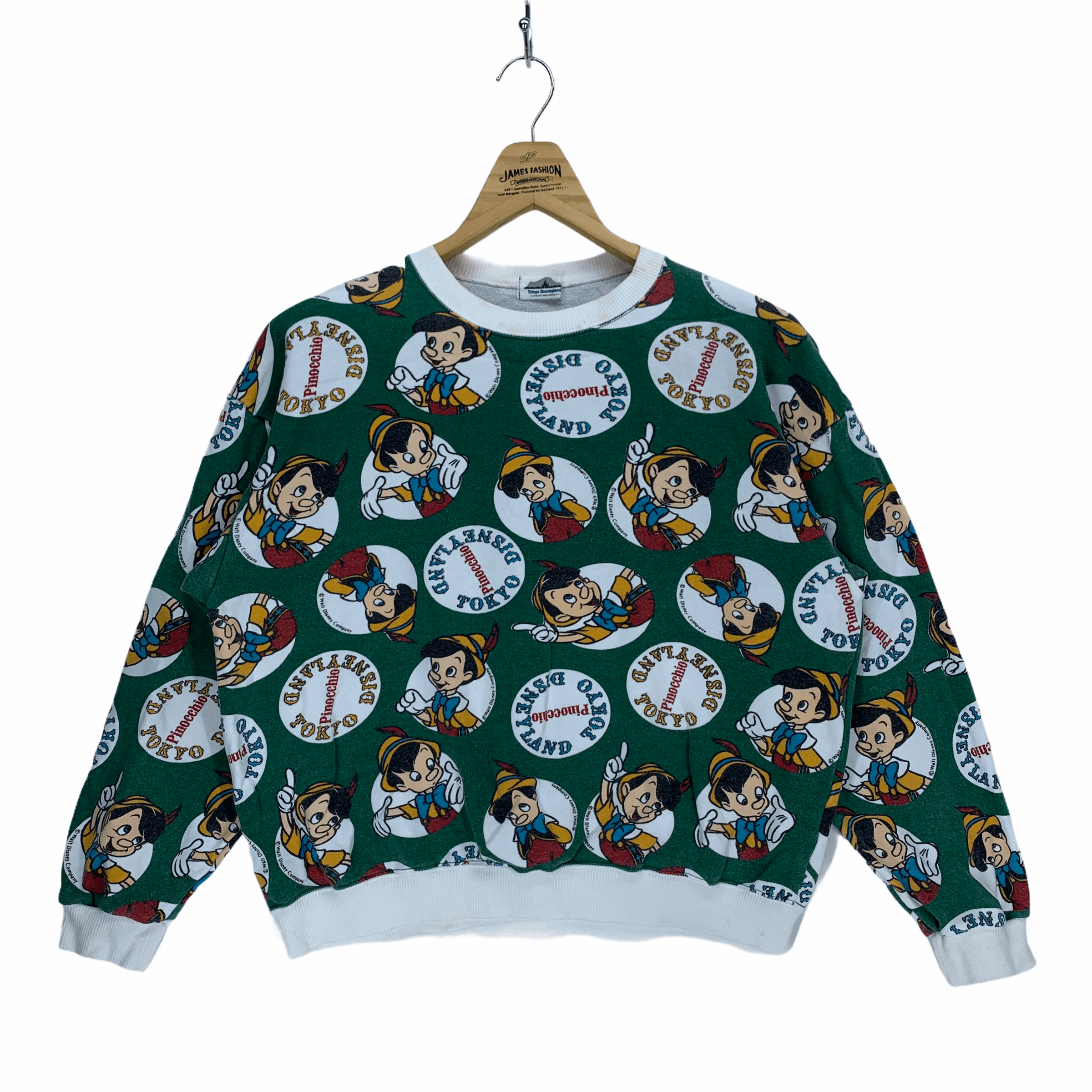Tokyo Disneyland Pinocchio Cropped Sweatshirt #2985-112