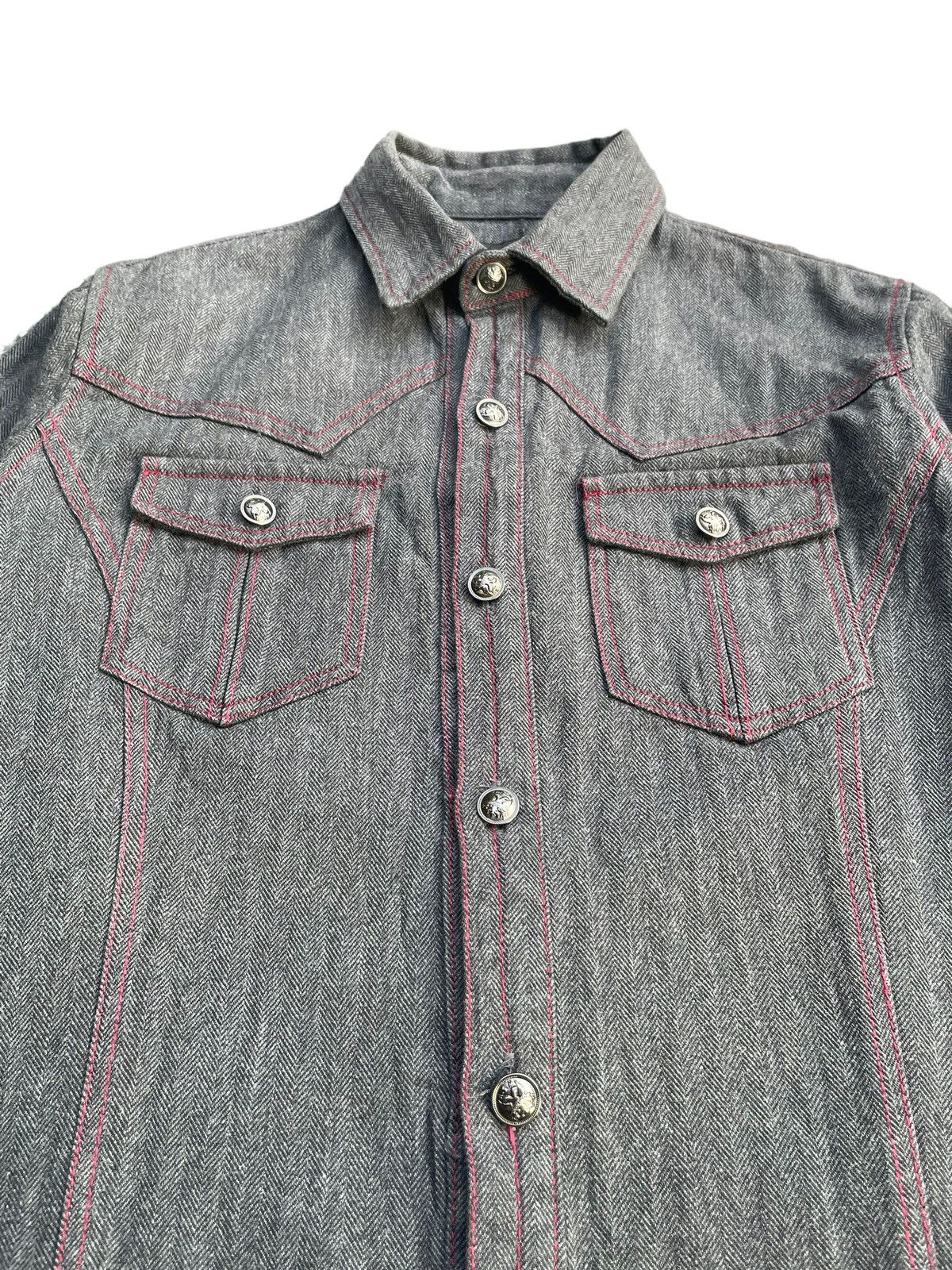 Japanese Brand ASM Herringbone Twill Shirt Size US M / EU 48-50 / 2 - 3 Thumbnail