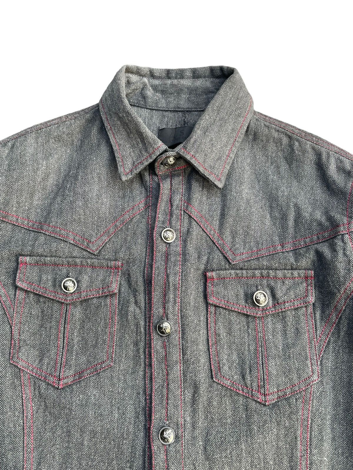 Japanese Brand ASM Herringbone Twill Shirt Size US M / EU 48-50 / 2 - 4 Thumbnail