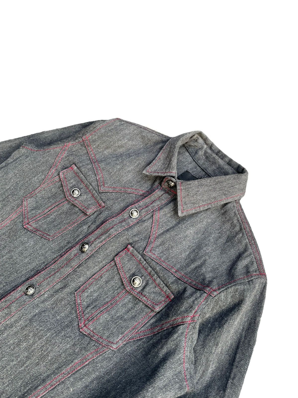Japanese Brand ASM Herringbone Twill Shirt Size US M / EU 48-50 / 2 - 2 Thumbnail