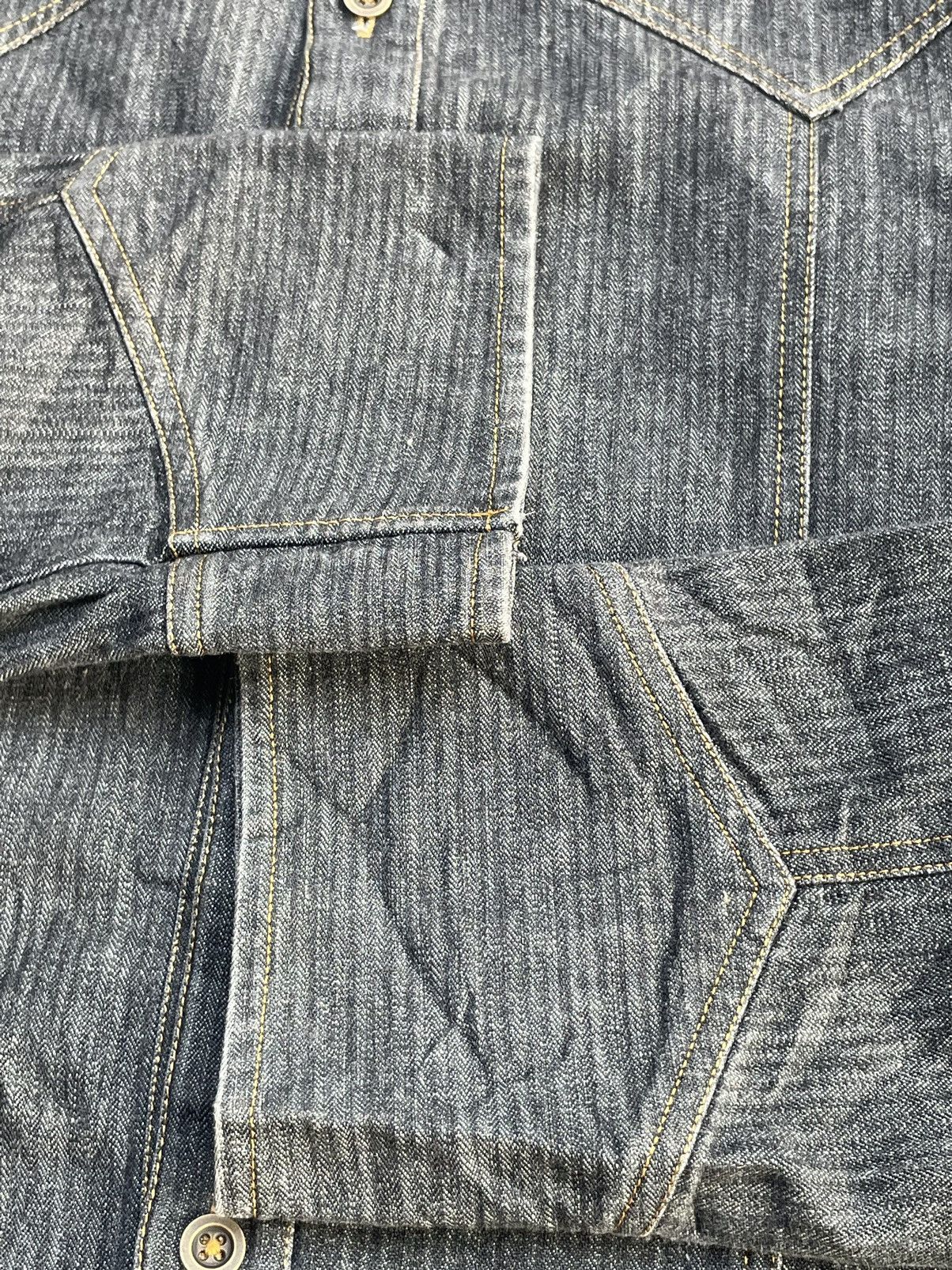 Japanese Brand ASM Denim Shirt Size US M / EU 48-50 / 2 - 8 Thumbnail