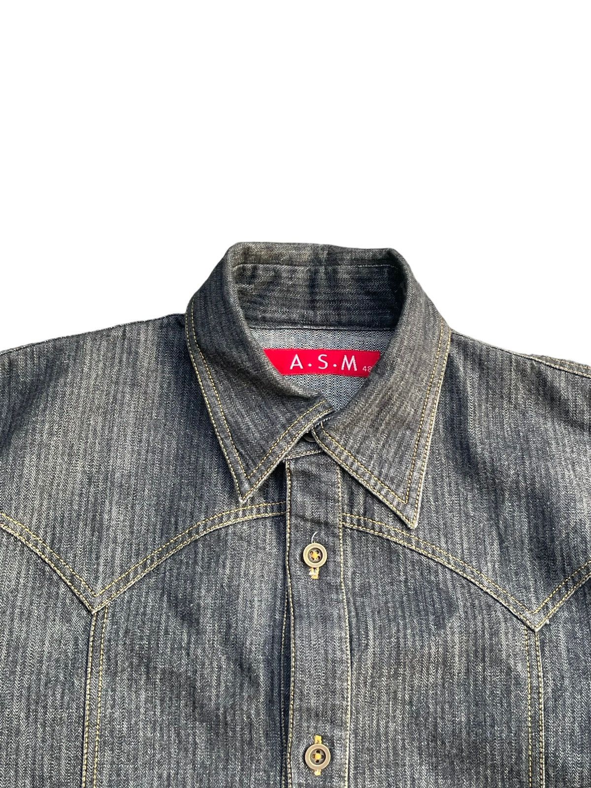 Japanese Brand ASM Denim Shirt Size US M / EU 48-50 / 2 - 4 Thumbnail