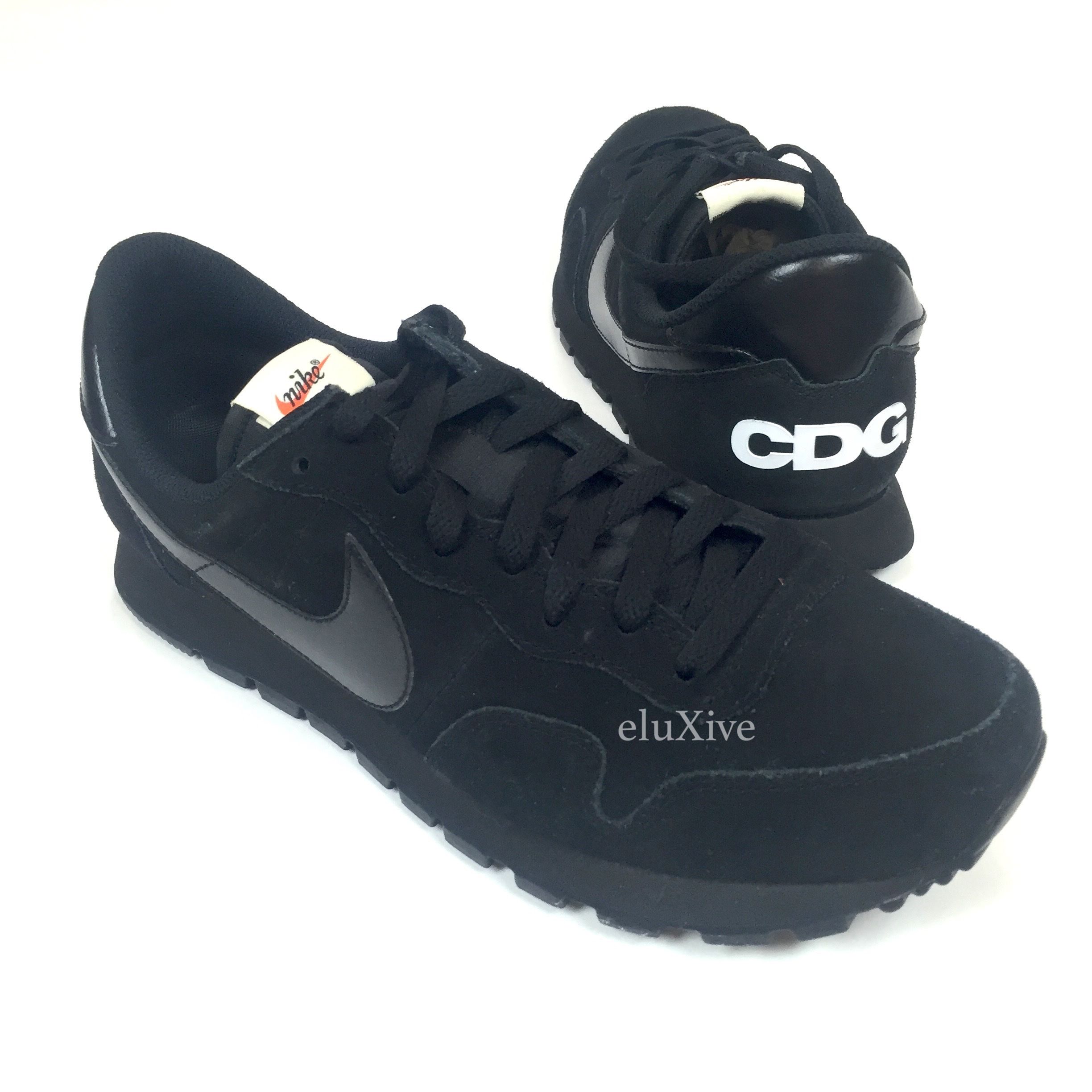 Pre-owned Comme Des Garçons X Nike Cdg Black Air Pegasus 83 Ds Shoes