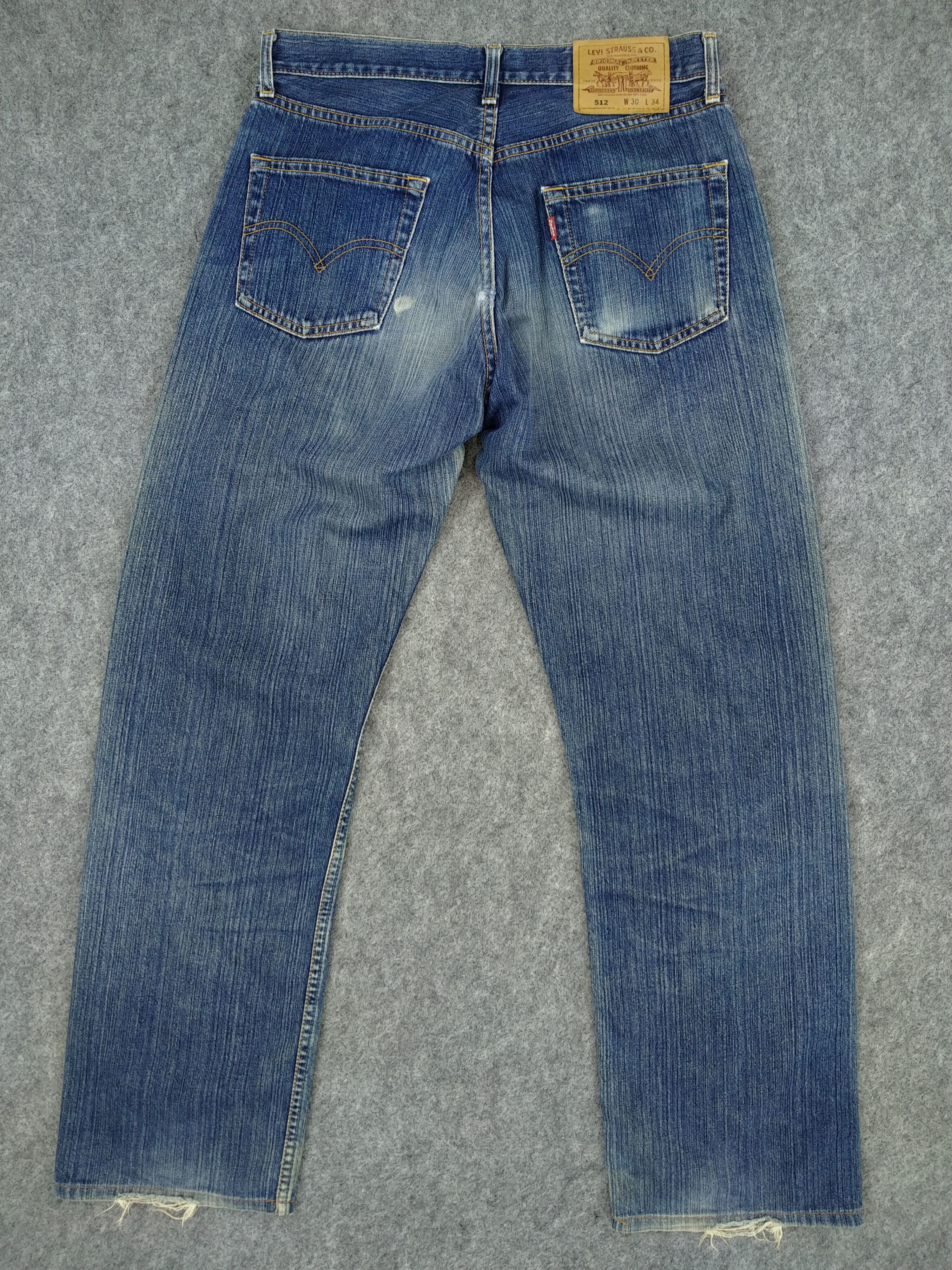 Levi's Vintage Clothing Vintage Levi's 512 Distressed Denim 31x30 -JN144 Size US 31 - 2 Thumbnail