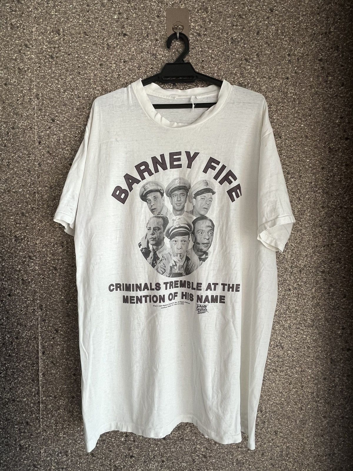 image of Vintage Barney Fife Ft21 in White, Men's (Size XL)