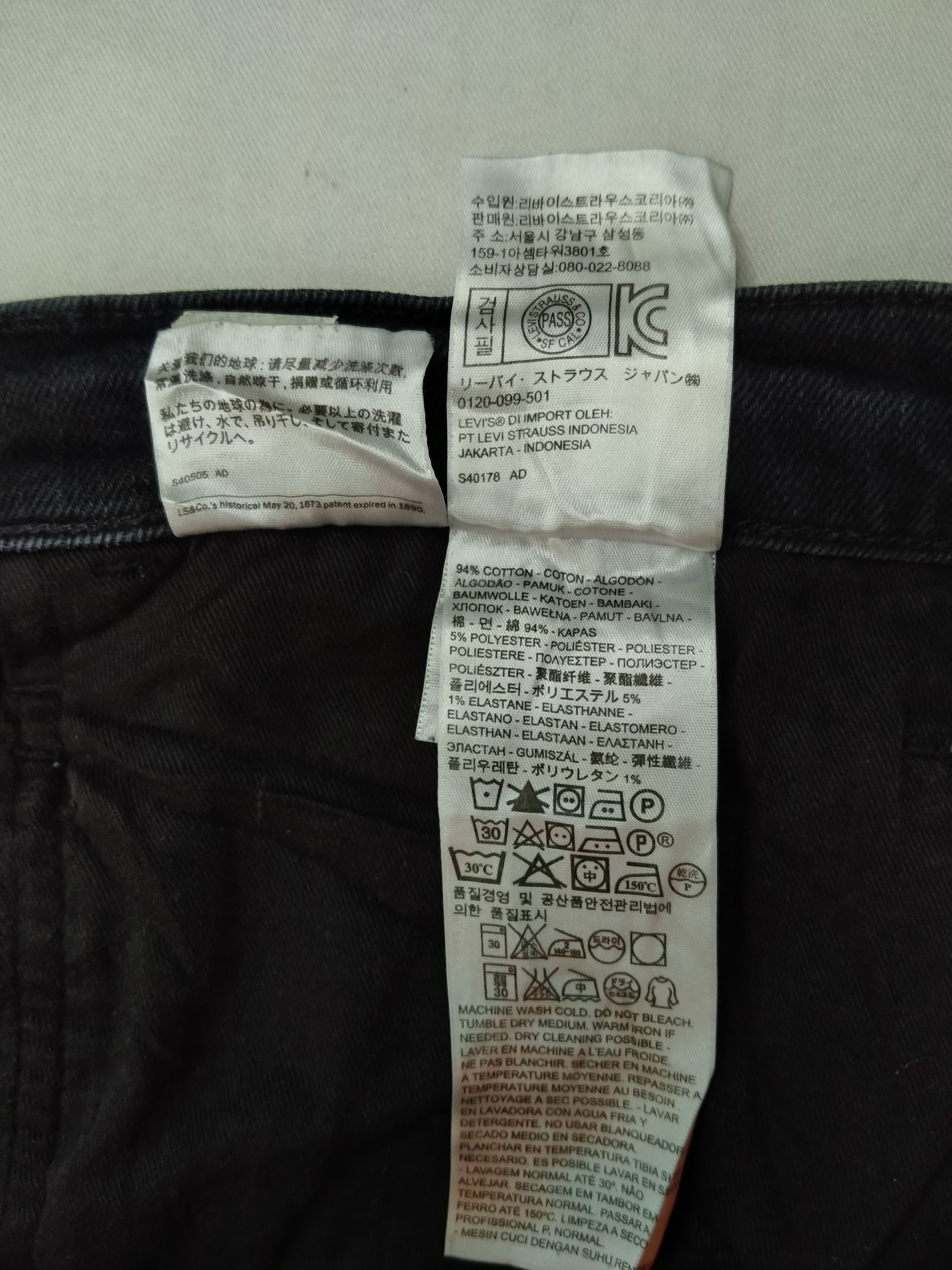 Levi's Black Levi's Jeans 35x30.5 Denim -JN360 Size US 35 - 11 Thumbnail