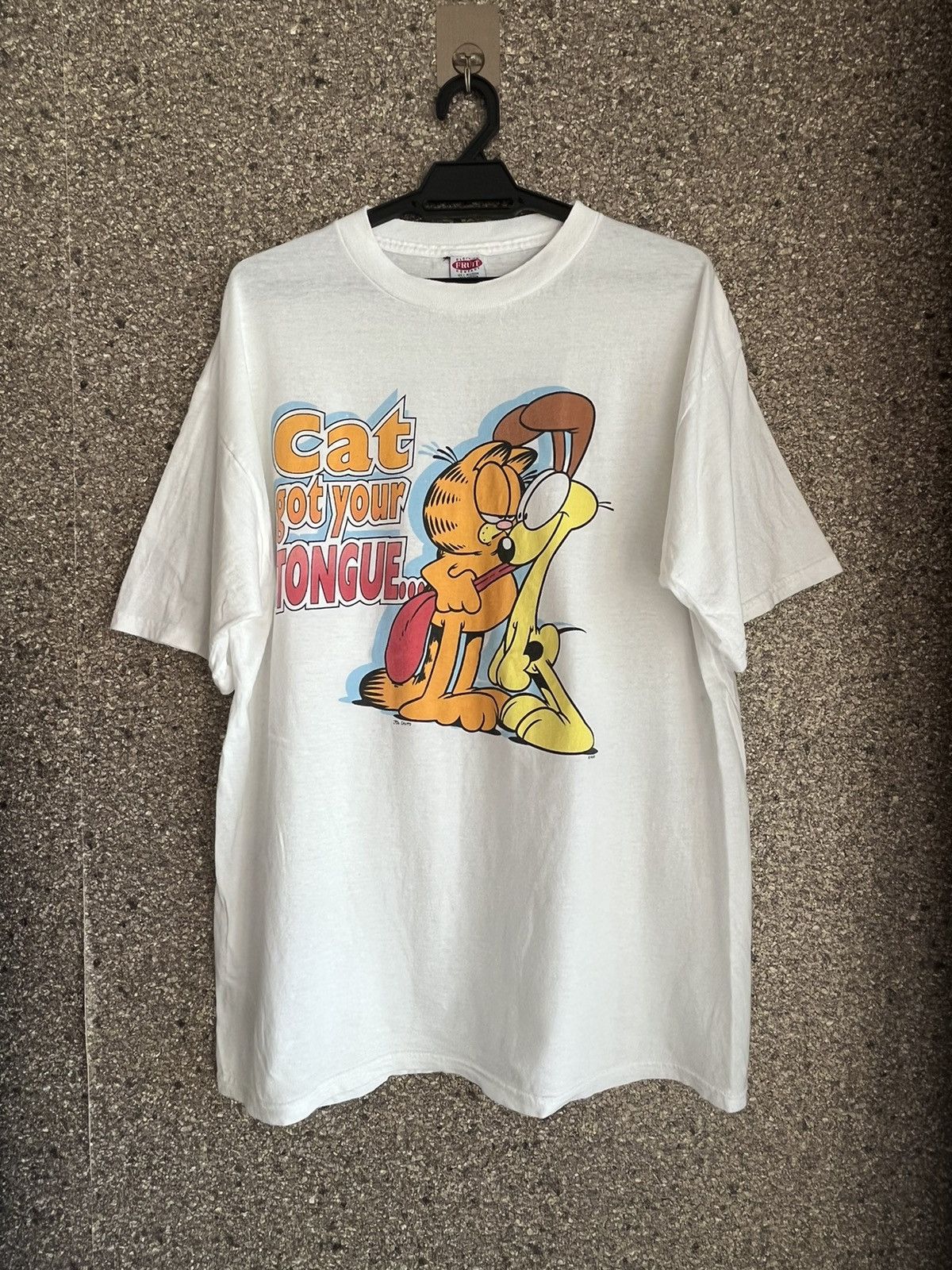 image of Cartoon Network x Vintage Garfield Ft21 in White, Men's (Size XL)