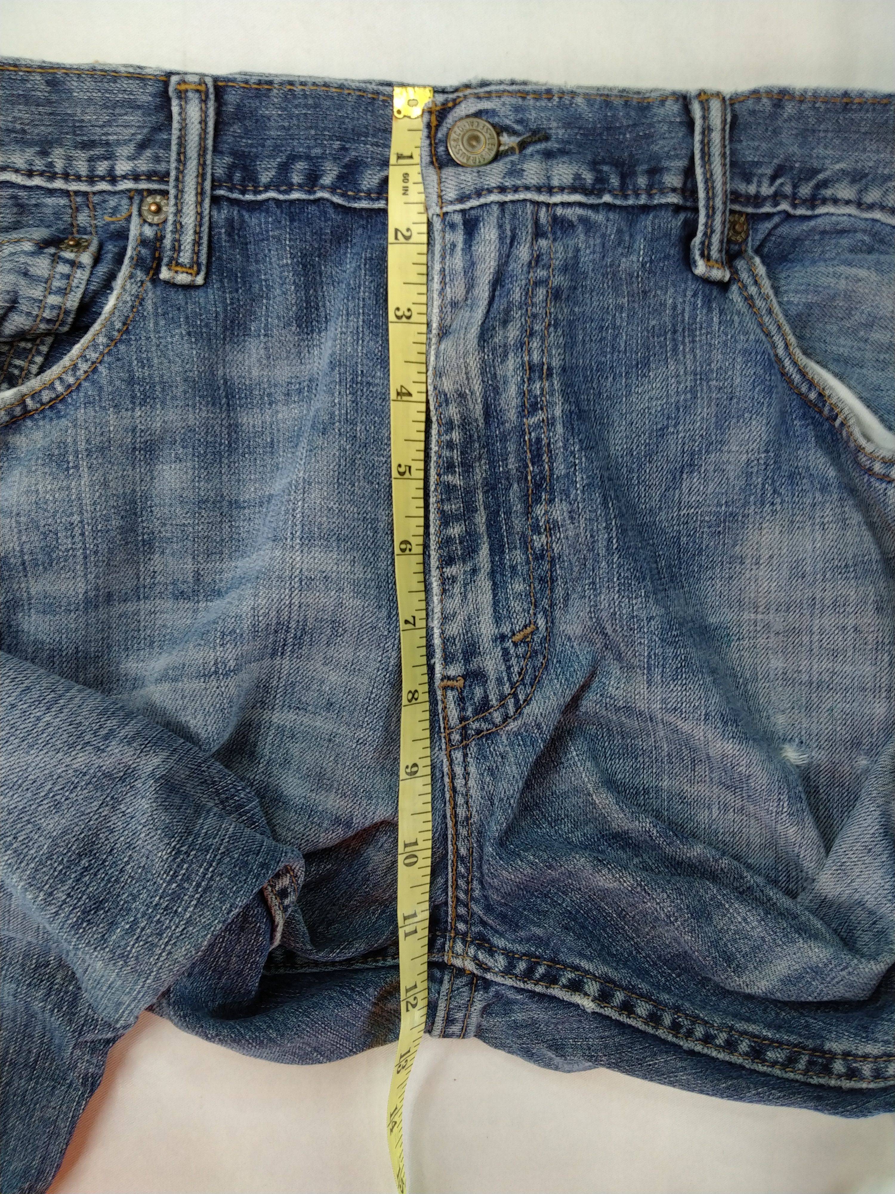 Levi's Blue Vintage Levi's Distressed Denim 35x33.5 -JN129 Size US 35 - 6 Thumbnail