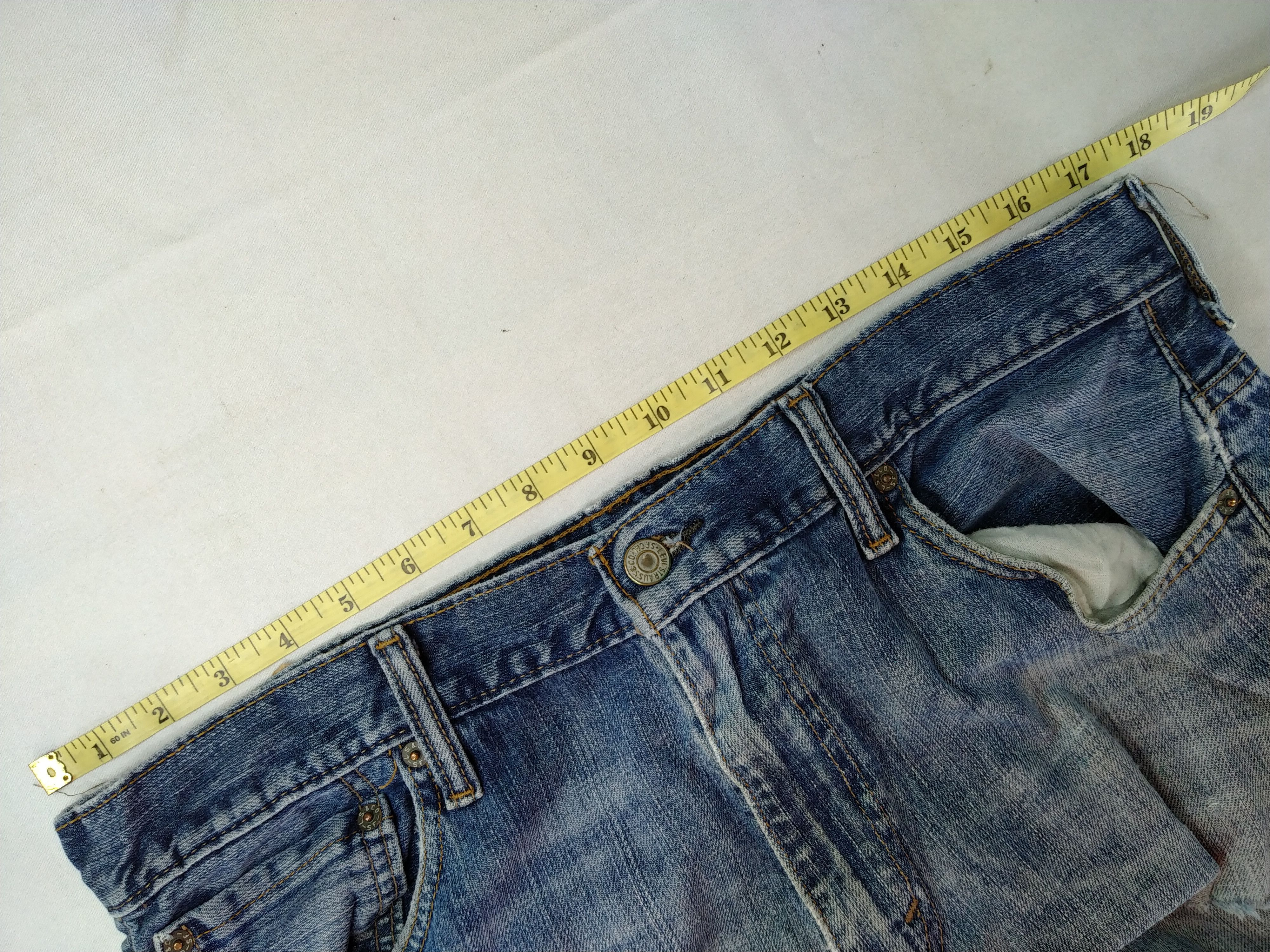 Levi's Blue Vintage Levi's Distressed Denim 35x33.5 -JN129 Size US 35 - 5 Thumbnail