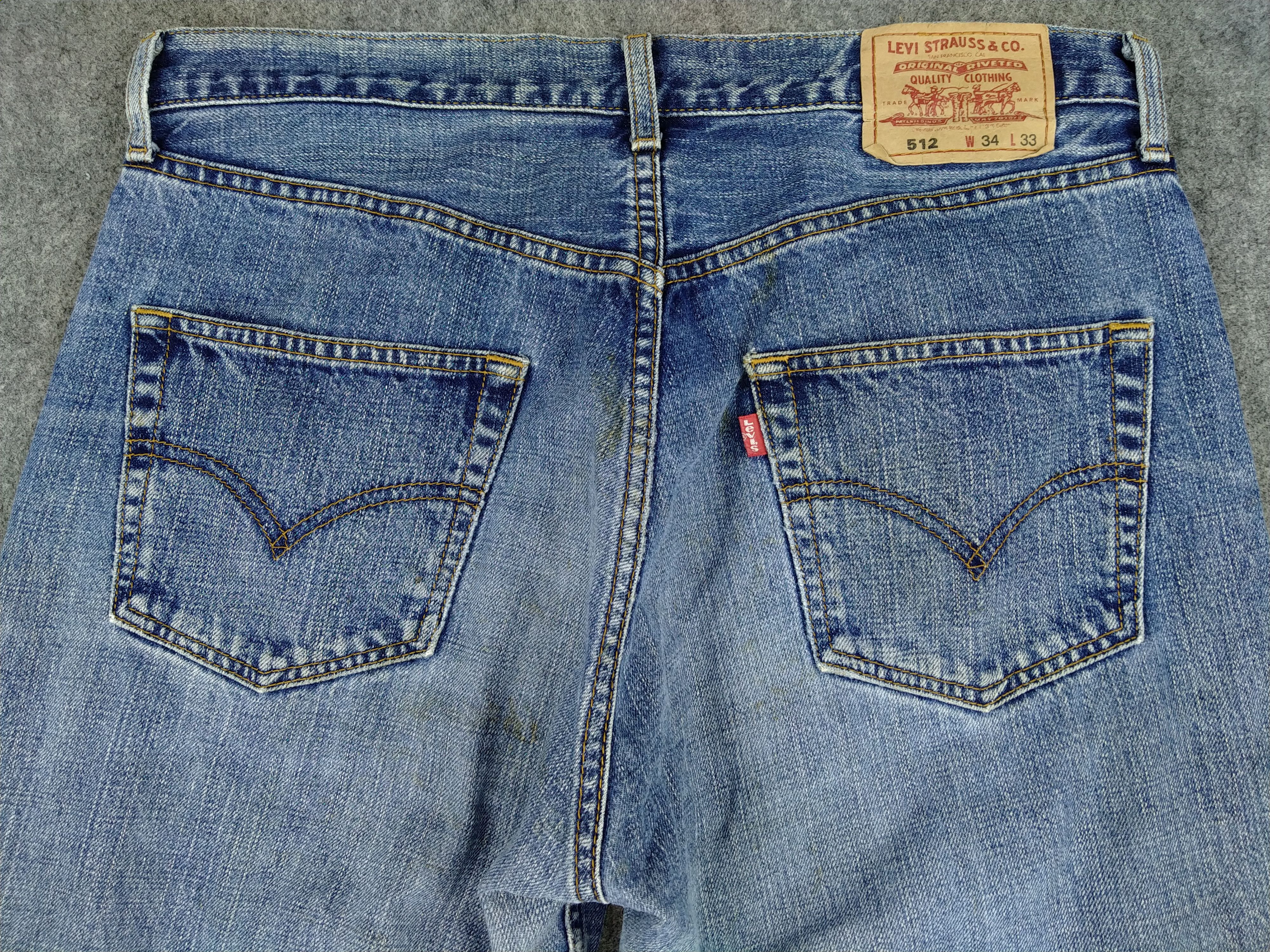 Levi's Faded Blue Vintage Levi's 512 Jeans 34x27.5 Denim -JN951 Size US 34 / EU 50 - 4 Thumbnail
