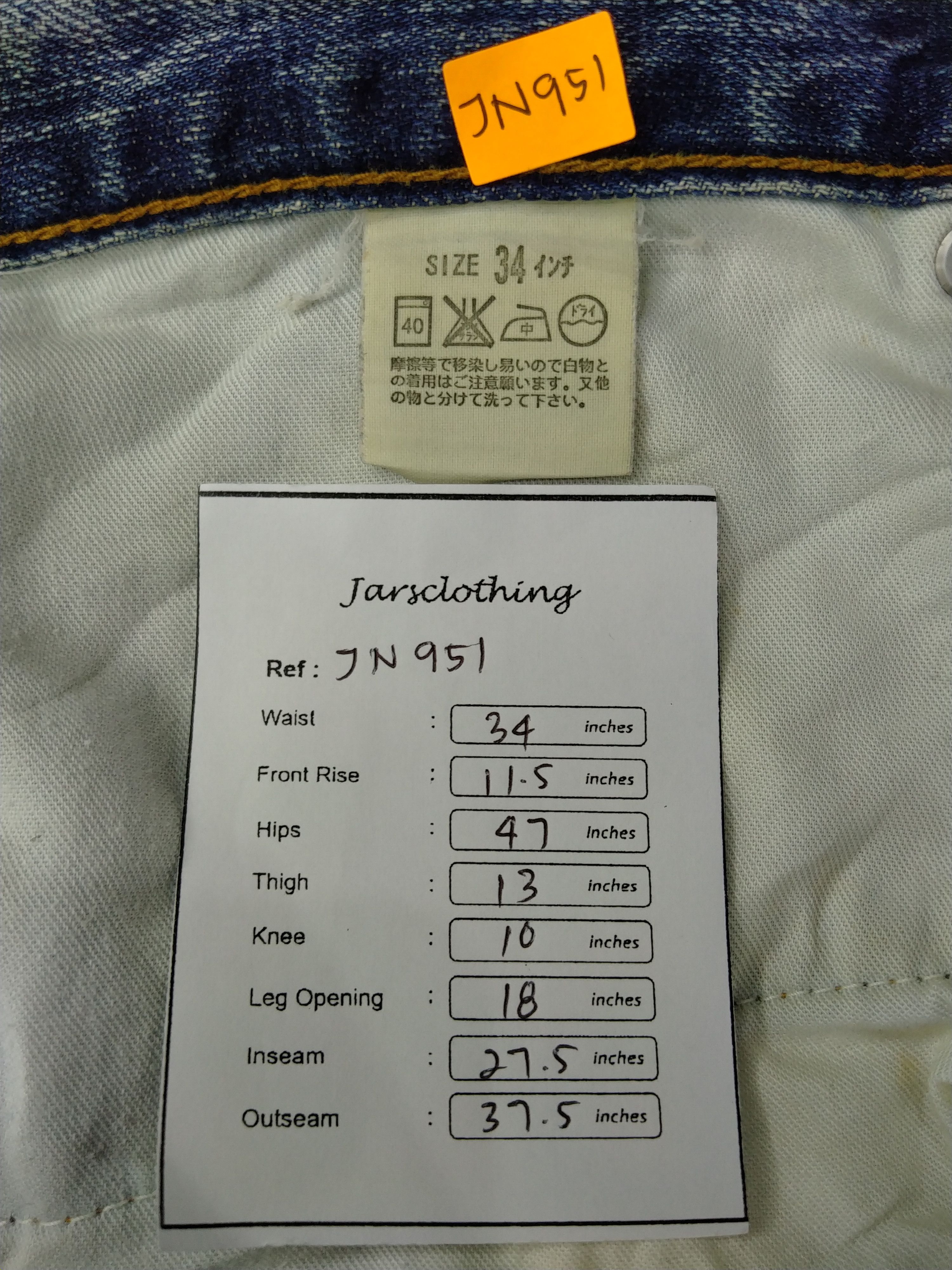 Levi's Faded Blue Vintage Levi's 512 Jeans 34x27.5 Denim -JN951 Size US 34 / EU 50 - 8 Thumbnail