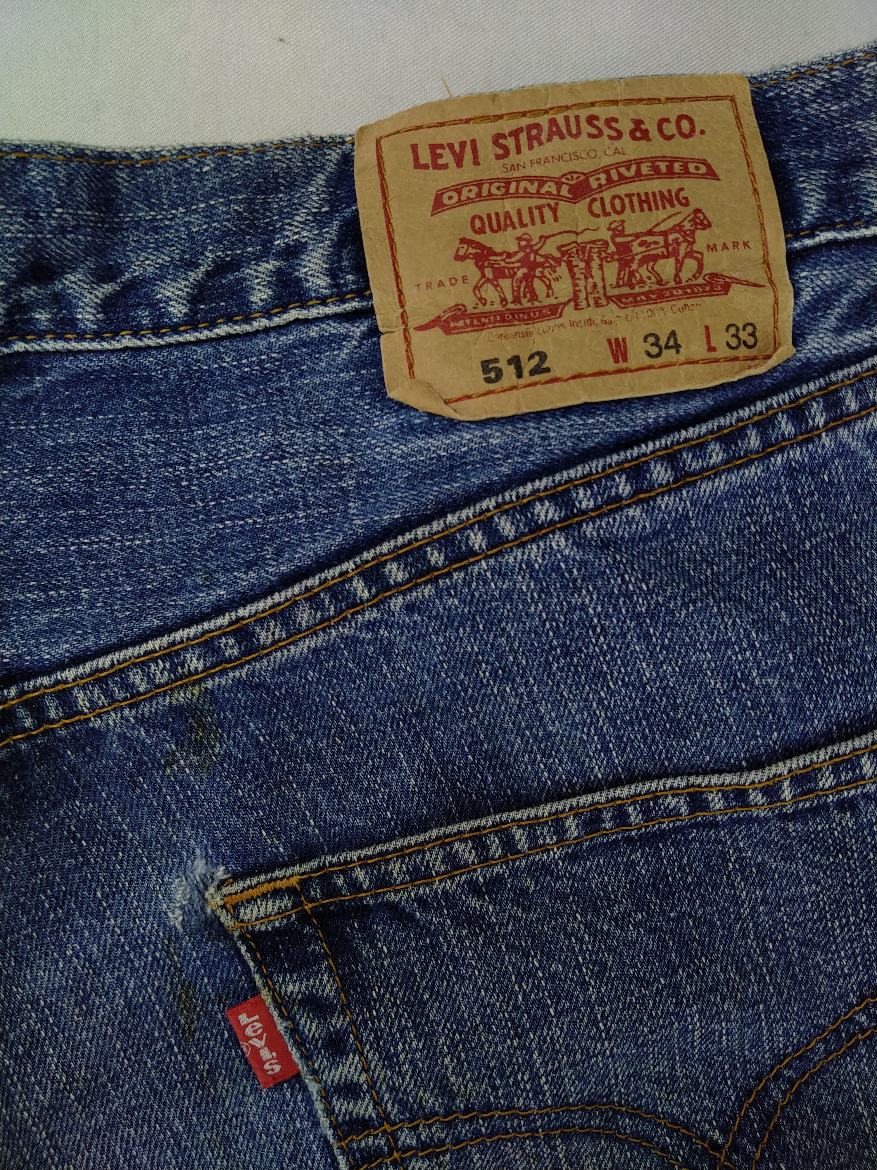 Levi's Faded Blue Vintage Levi's 512 Jeans 34x27.5 Denim -JN951 Size US 34 / EU 50 - 10 Thumbnail