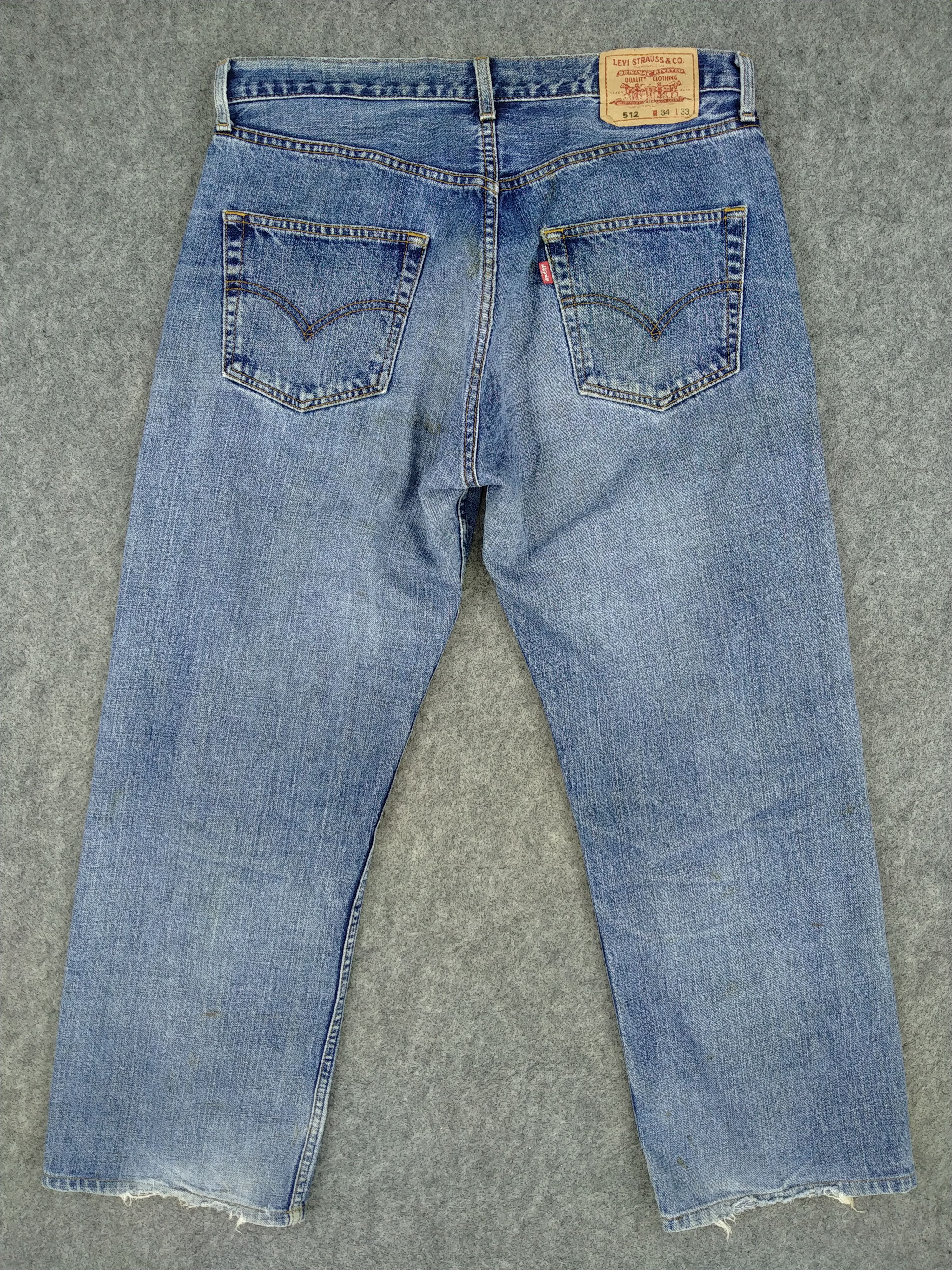 Levi's Faded Blue Vintage Levi's 512 Jeans 34x27.5 Denim -JN951 Size US 34 / EU 50 - 2 Thumbnail