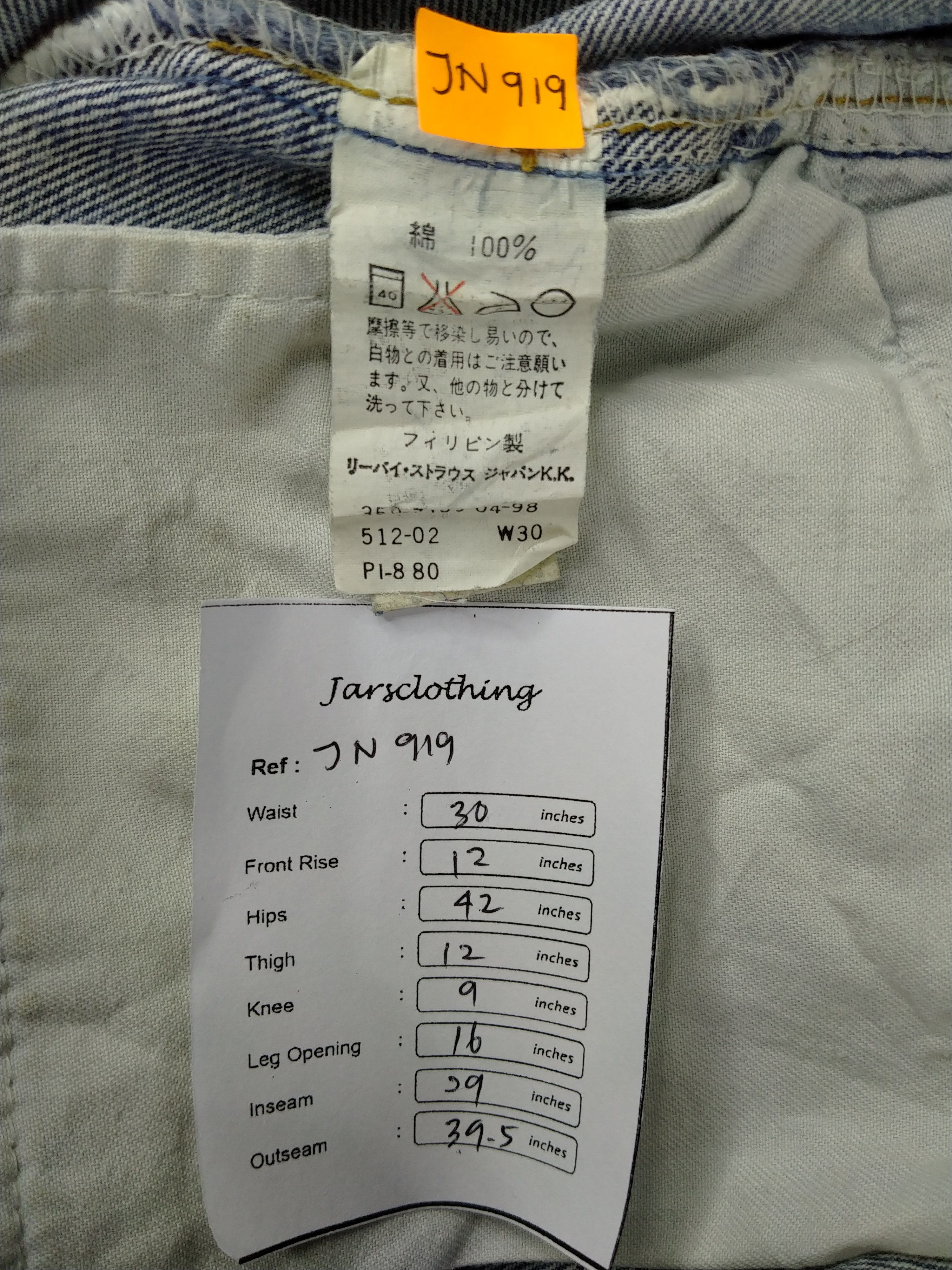 Levi's Light Wash Vintage Levi's 512 Jeans 30x29 Denim -JN919 Size US 30 / EU 46 - 8 Thumbnail