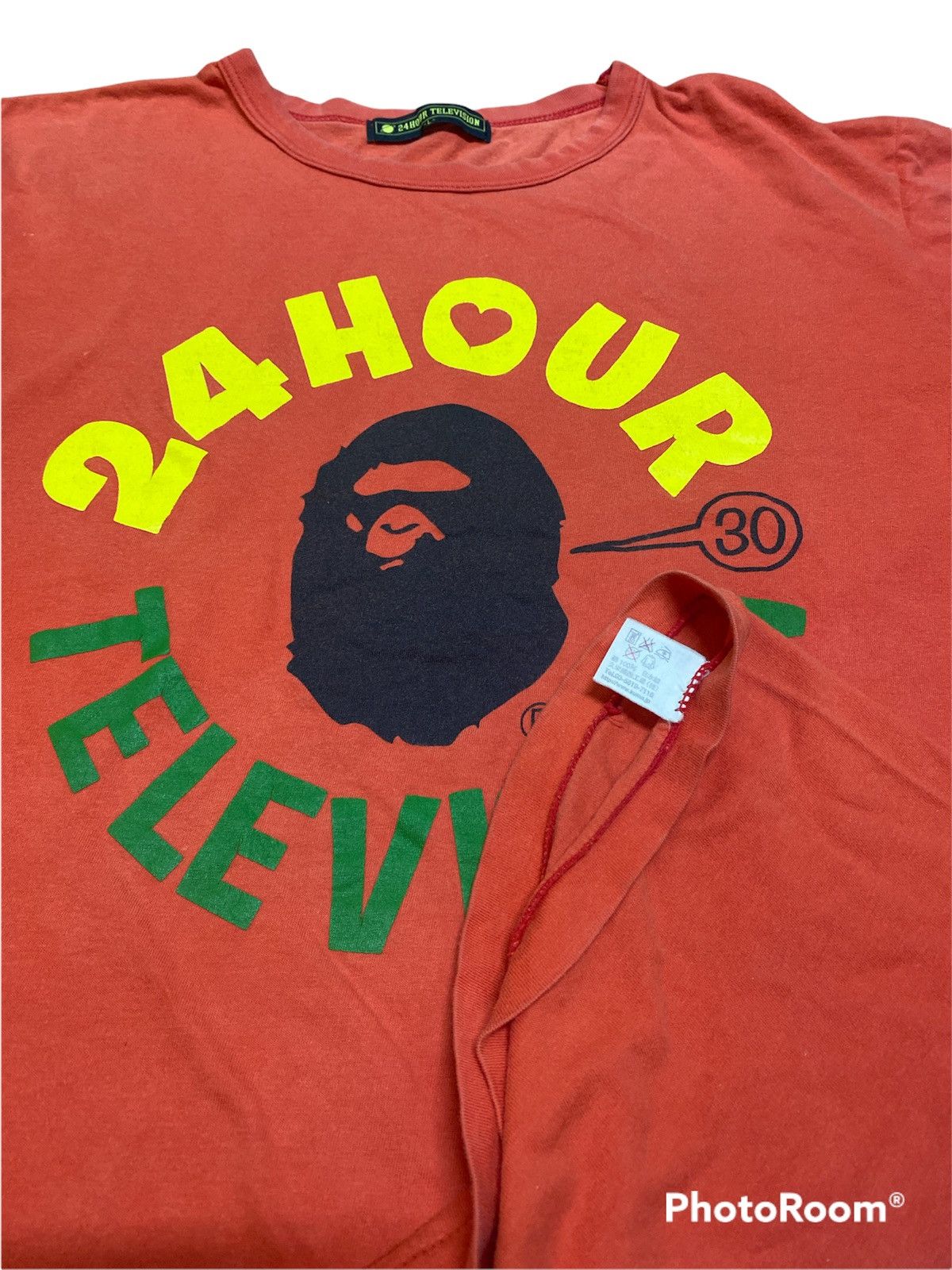 Bape Bape 24 Hours Television Tee Size US L / EU 52-54 / 3 - 5 Thumbnail