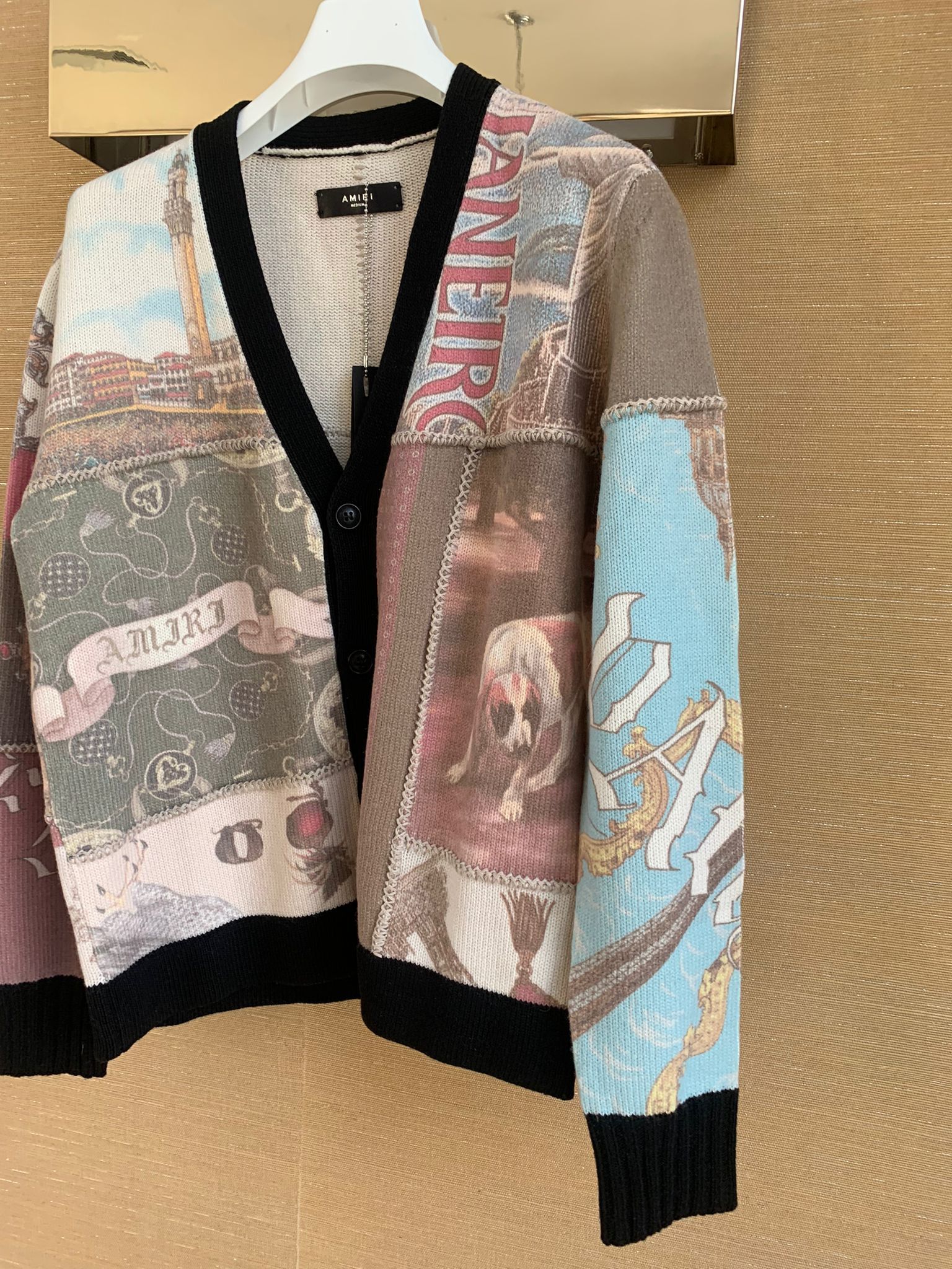 Amiri Souvenir Patchwork Hoodie in Multicolor Size US M / EU 48-50 / 2 - 9 Thumbnail