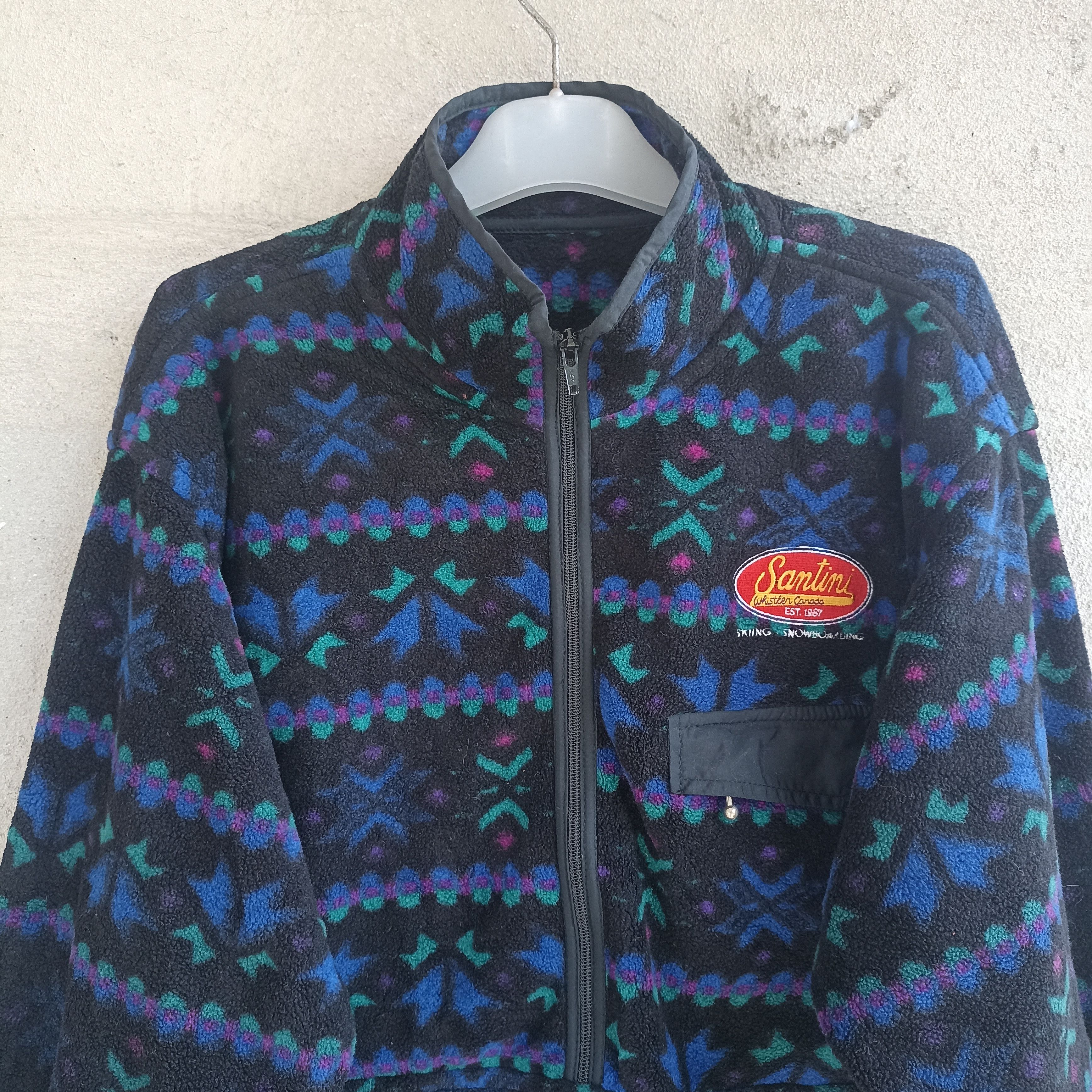 Vintage Santini Ski Snowboard Surf Fleece Sweater Size US XL / EU 56 / 4 - 2 Thumbnail