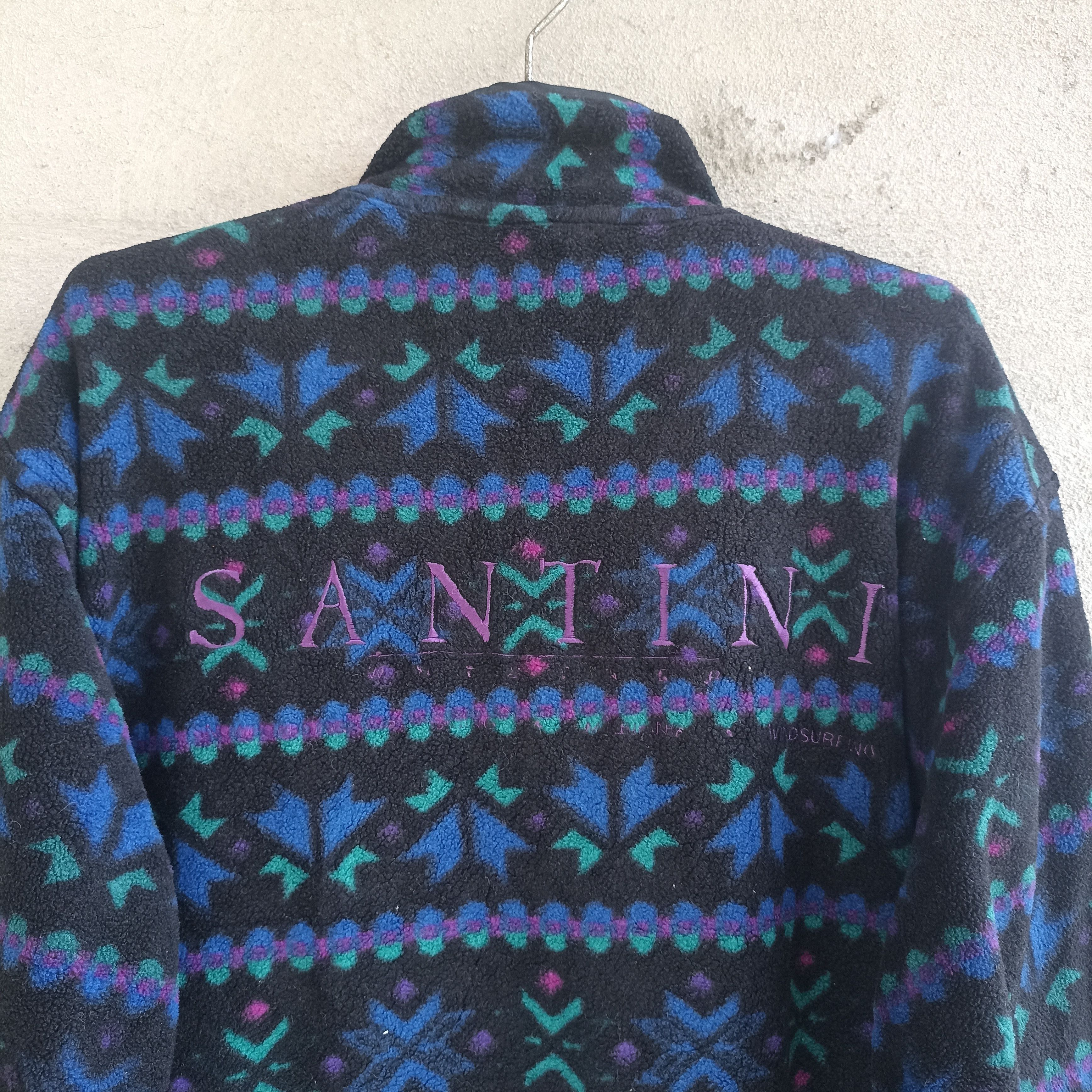 Vintage Santini Ski Snowboard Surf Fleece Sweater Size US XL / EU 56 / 4 - 11 Thumbnail