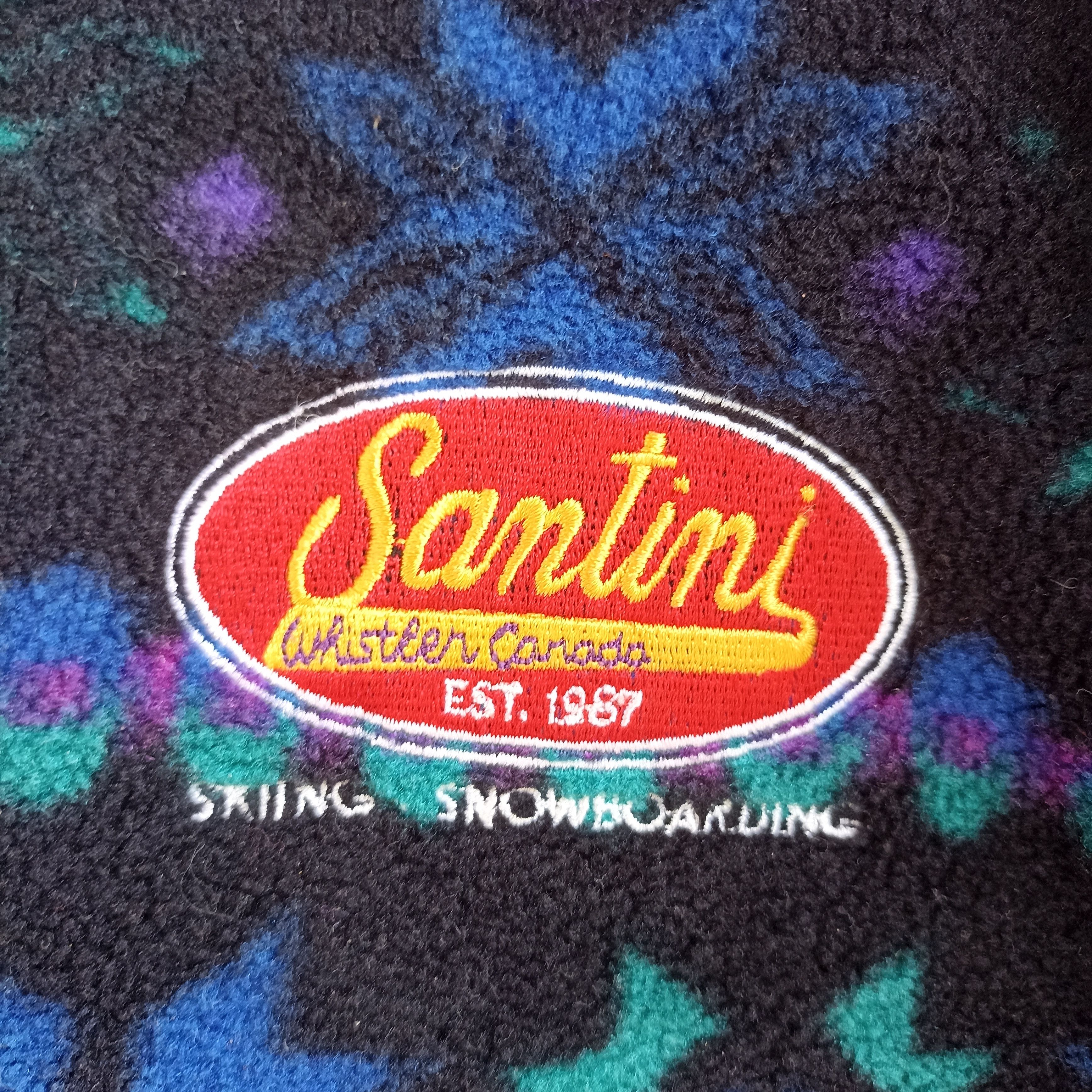 Vintage Santini Ski Snowboard Surf Fleece Sweater Size US XL / EU 56 / 4 - 8 Thumbnail